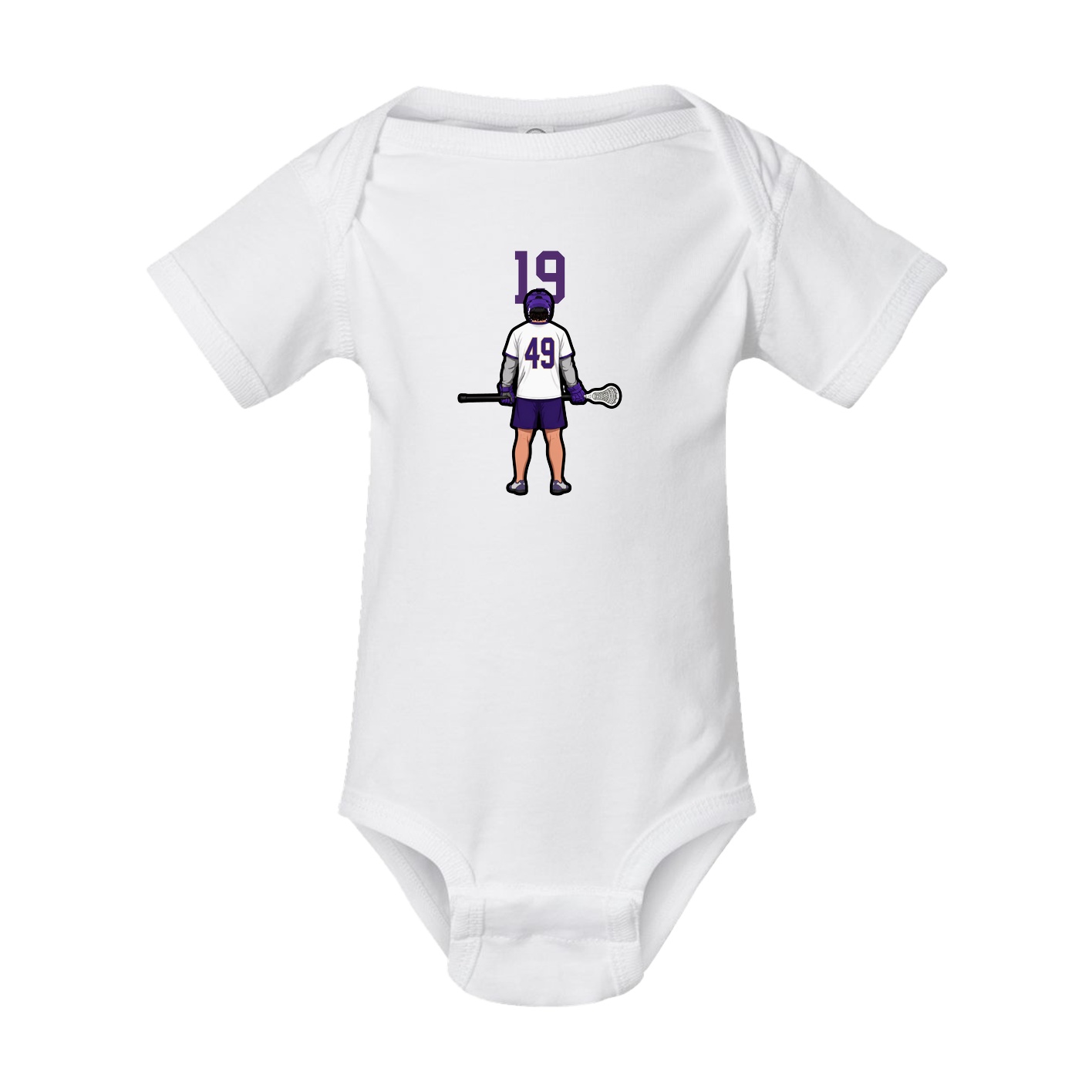 Baby Onesie — Number Top in White