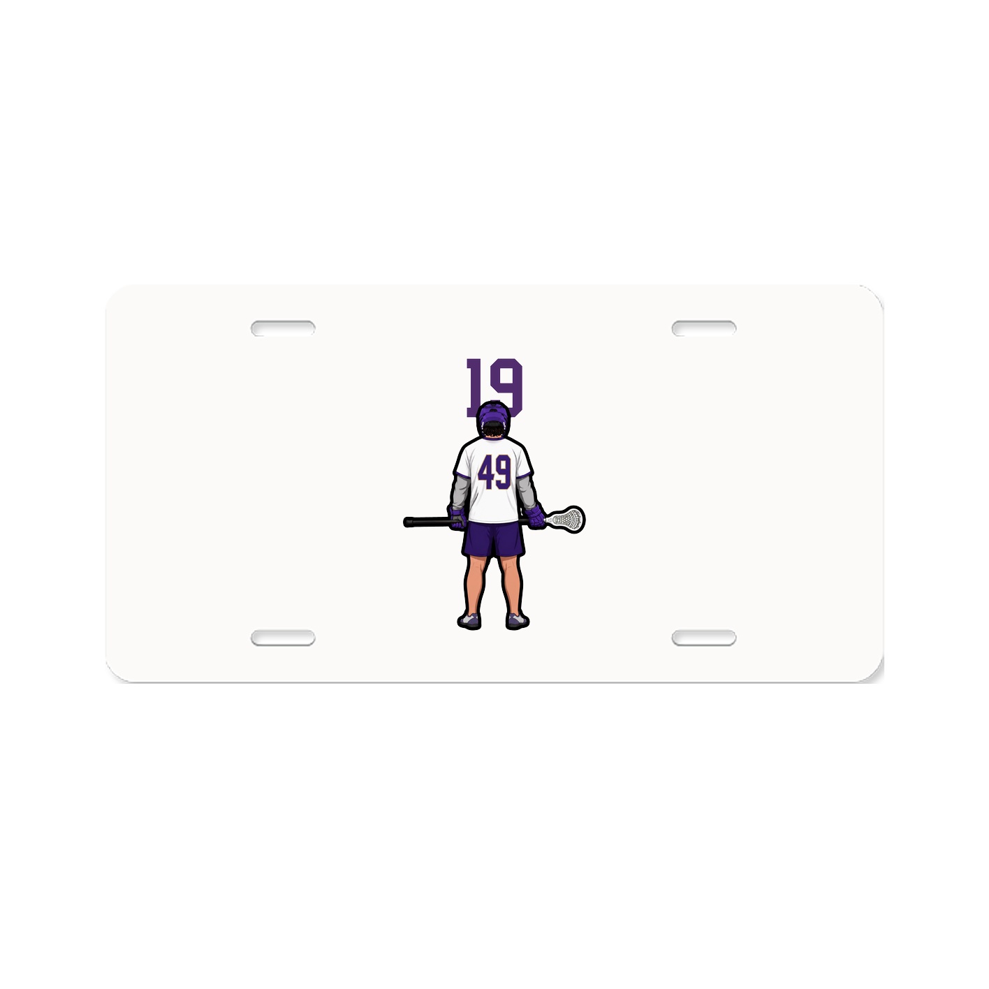 License Plate — Number Top in Classic