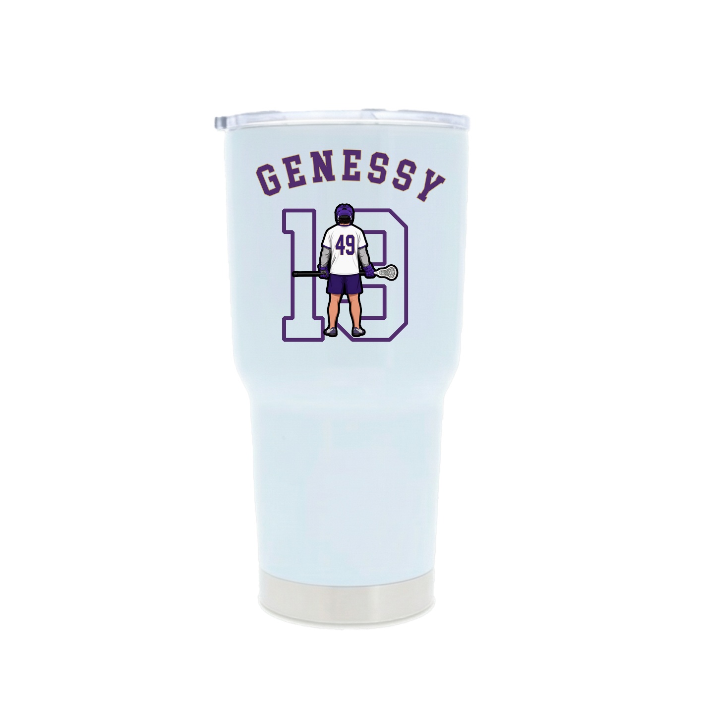 30oz Stainless Steel Tumbler — Shirsey Arch in White