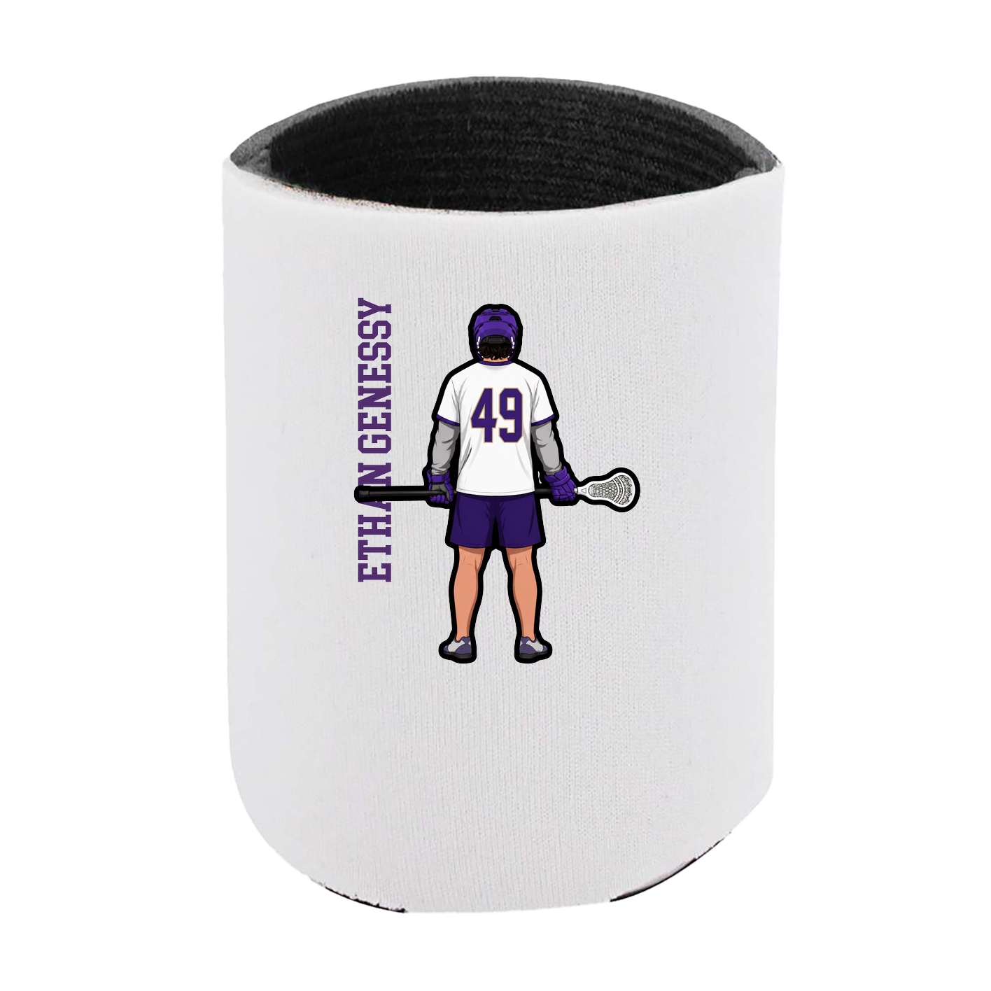Can Holder — Name Vertical in White