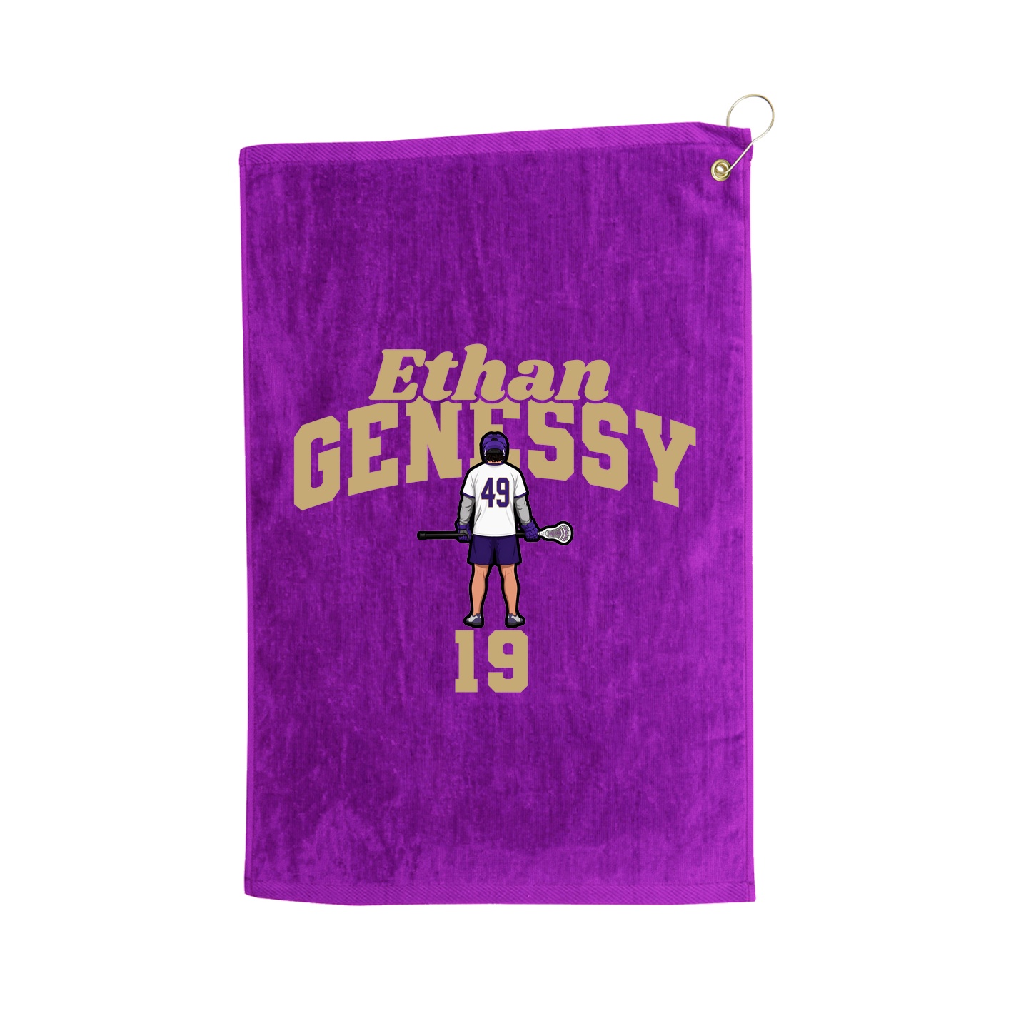 Golf Towel — Signature Arch in Purple
