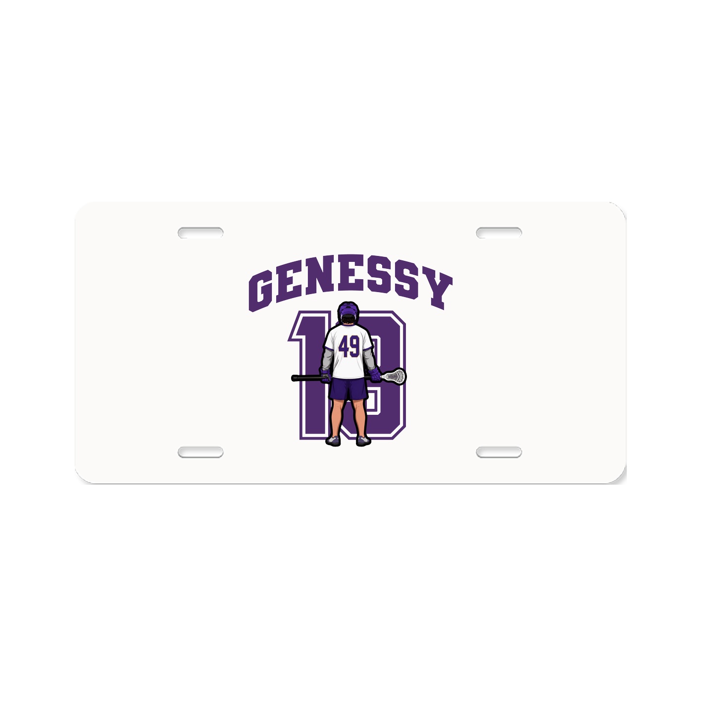License Plate — Number in Classic