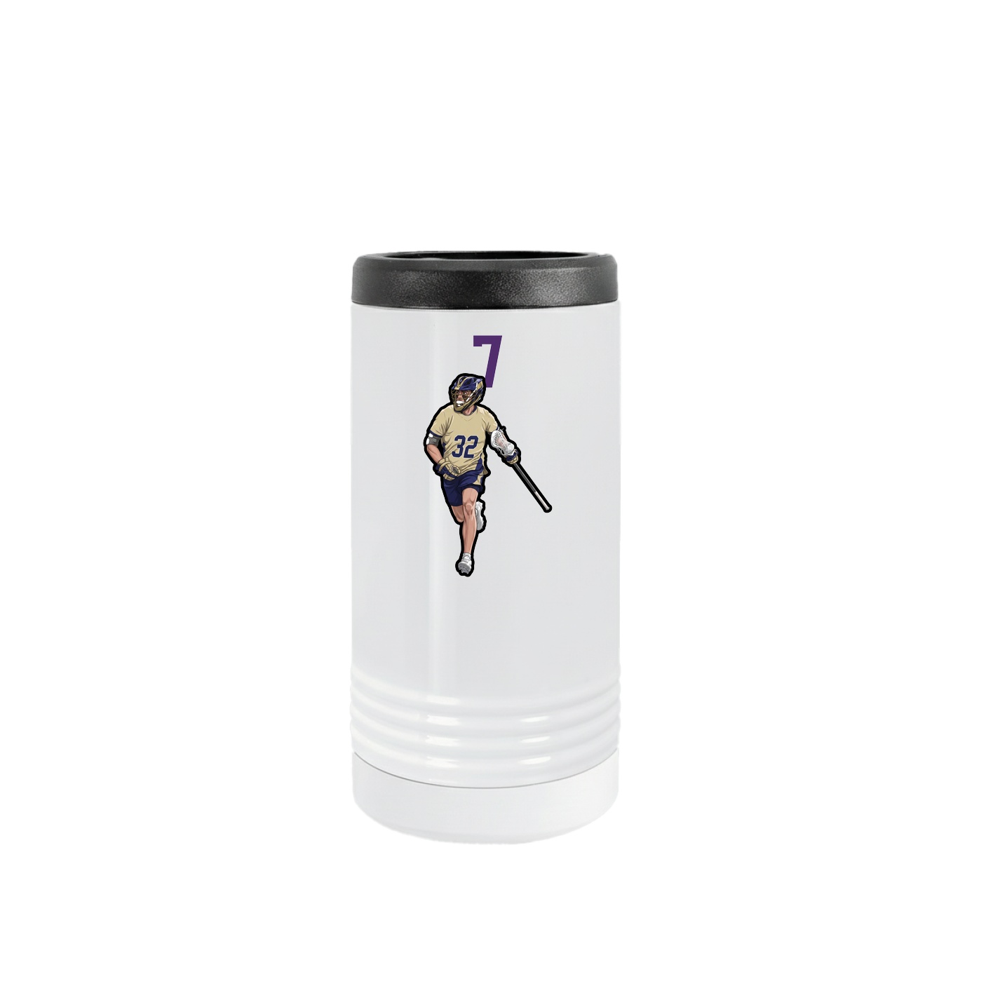 Slim Beverage Holder — Number Top in White