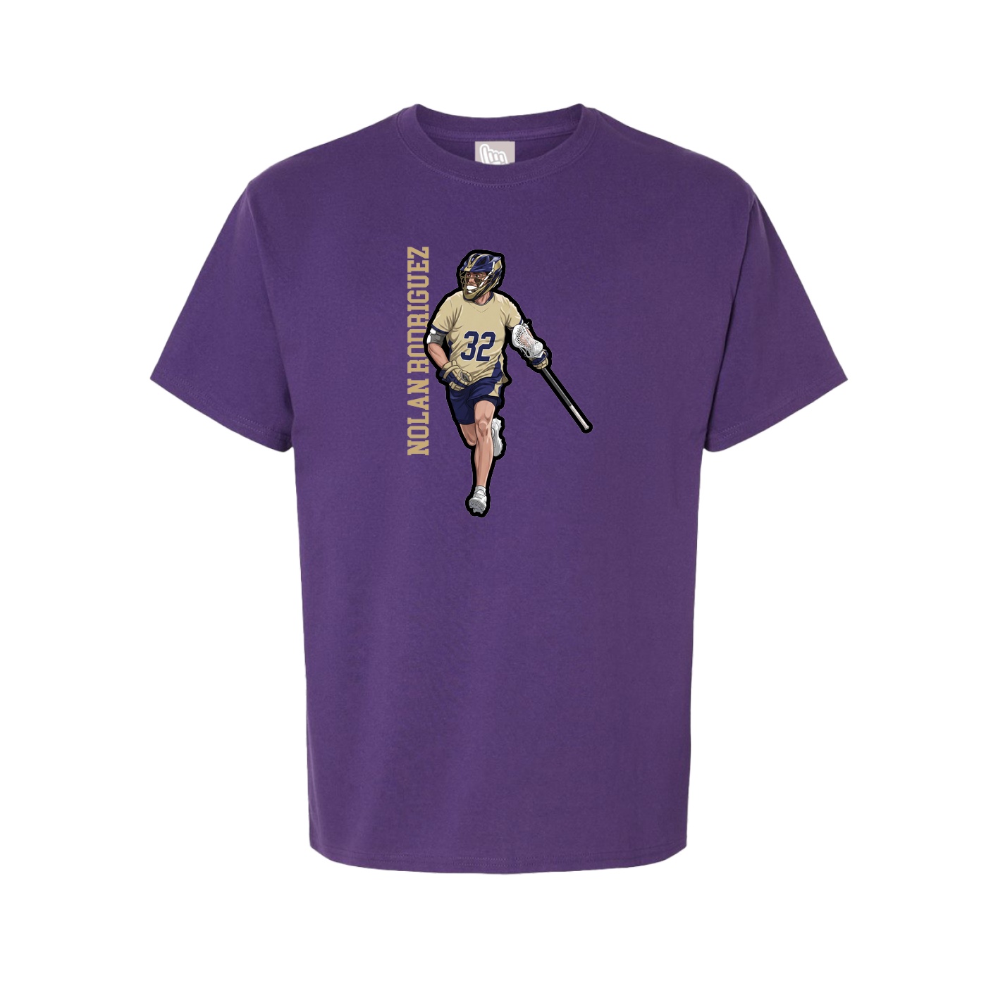 Tee — Name Vertical in Purple