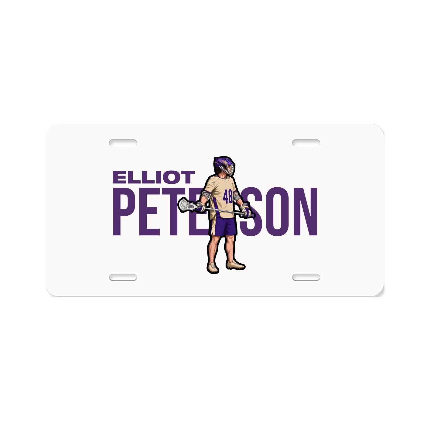 License Plate — Player Name in Classic