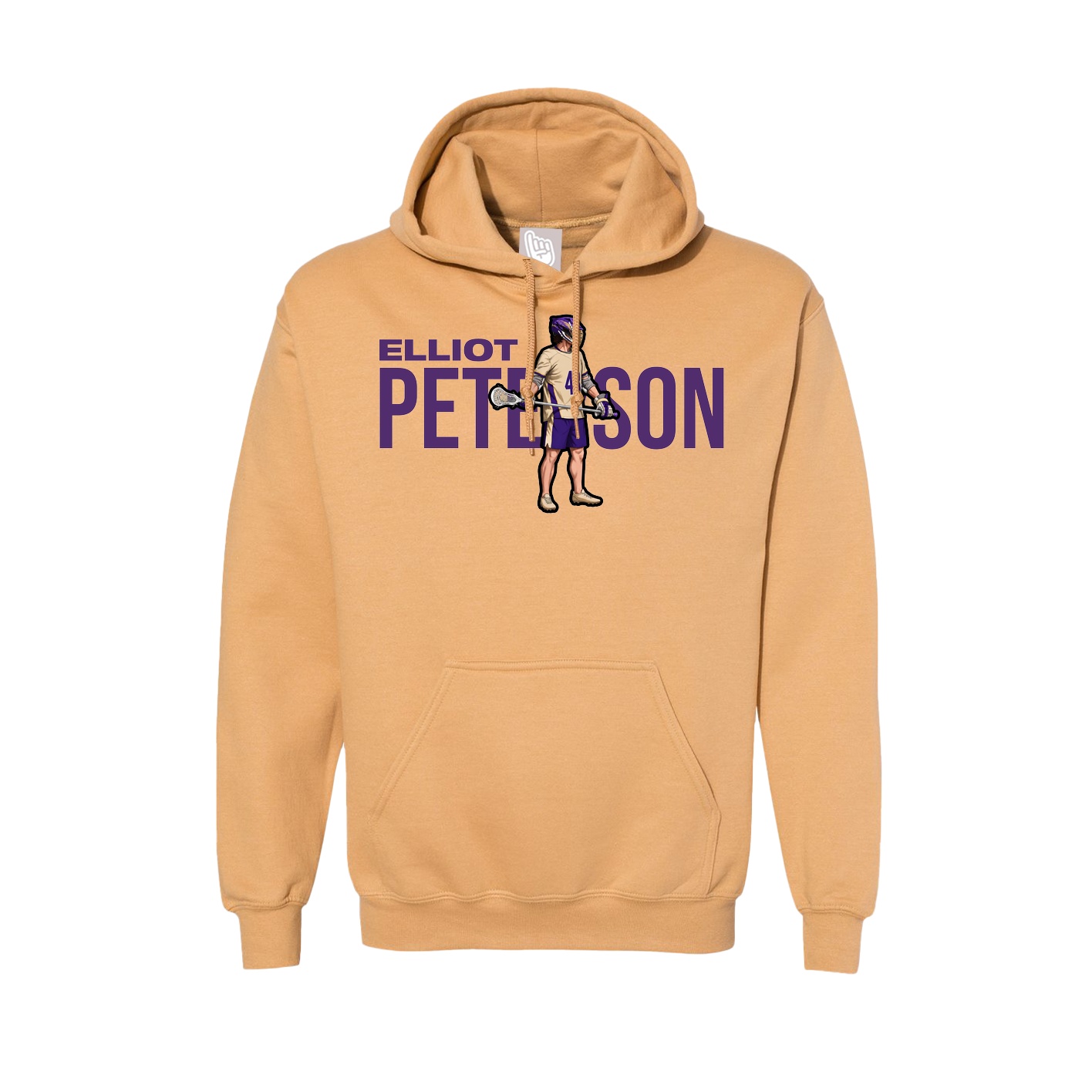 Hoodie — Player Name in Vegas Gold