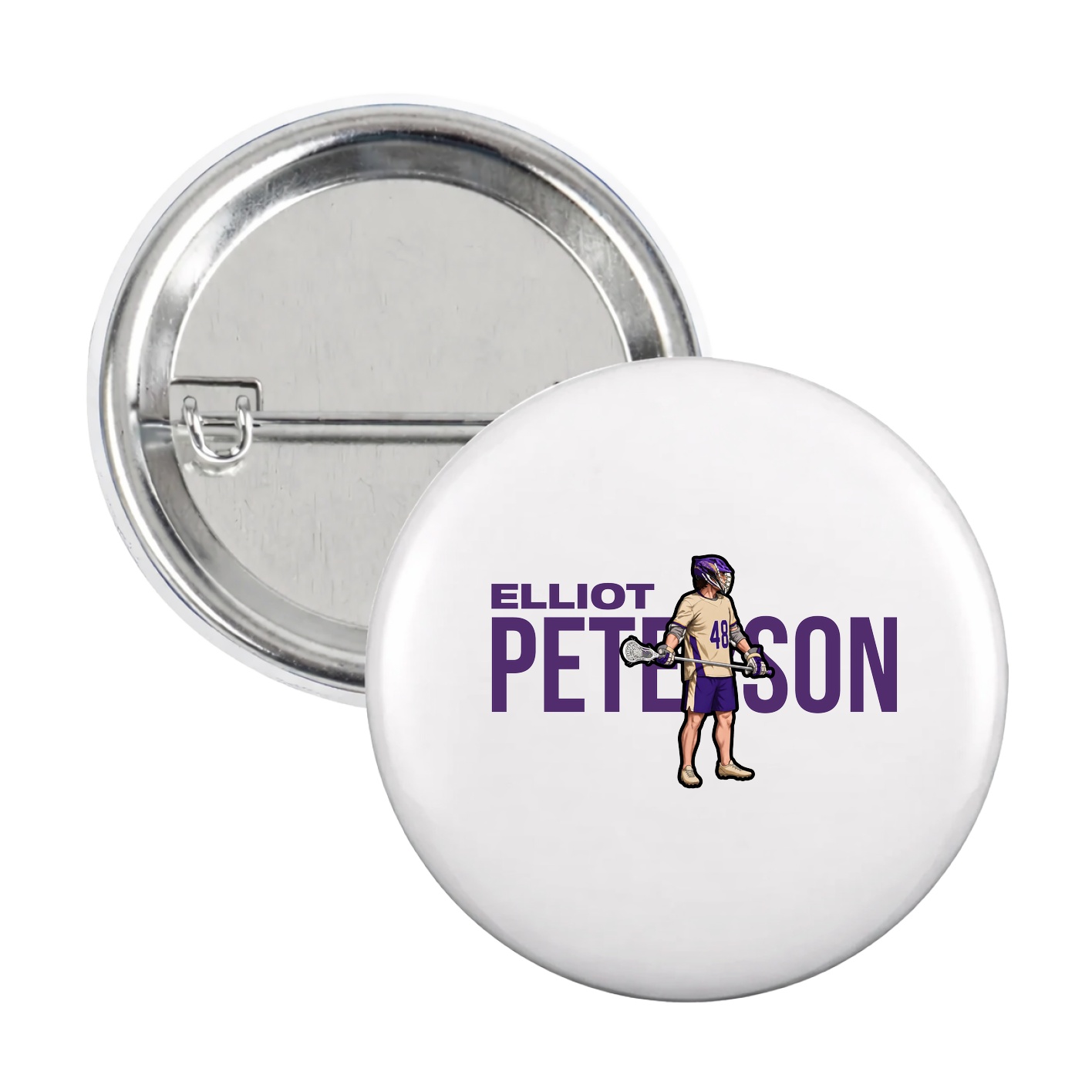 Game Day Button — Player Name in White