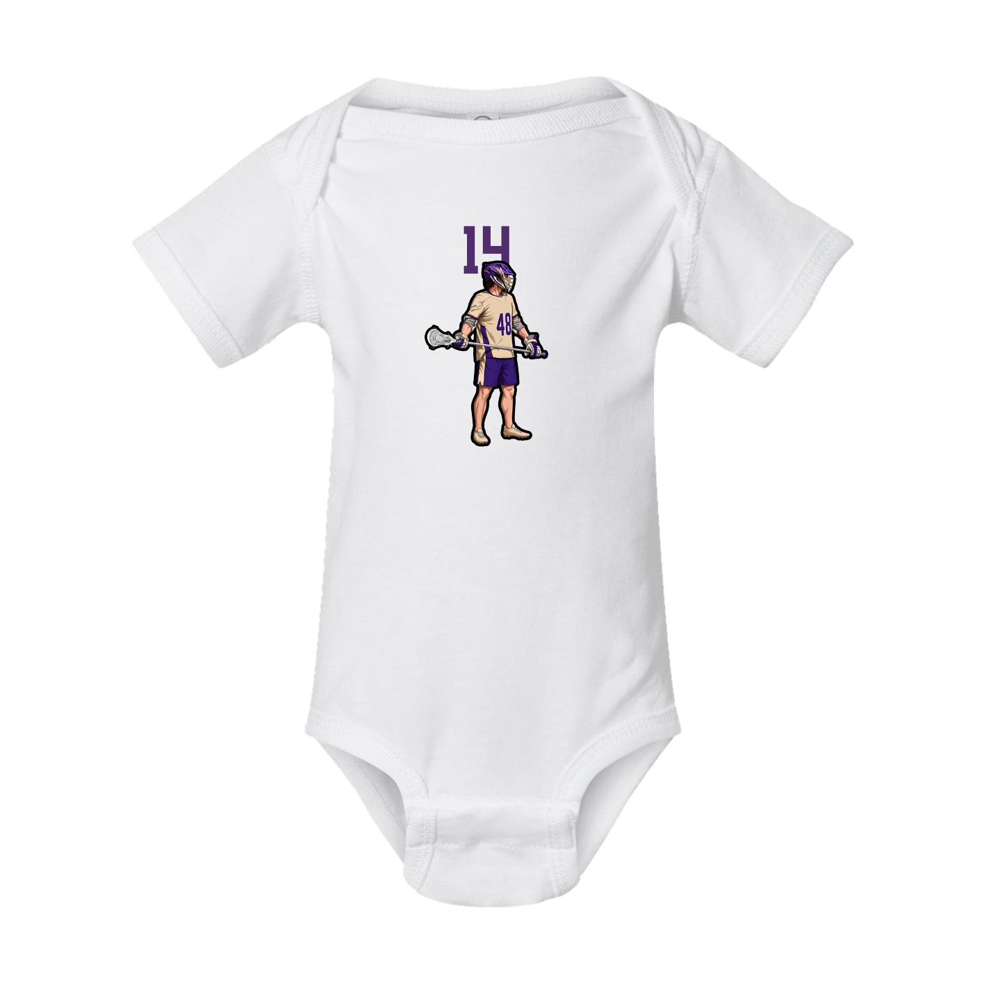 Baby Onesie — Number Top in White