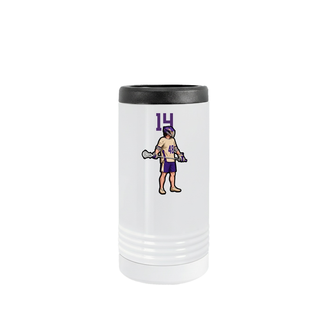 Slim Beverage Holder — Number Top in White