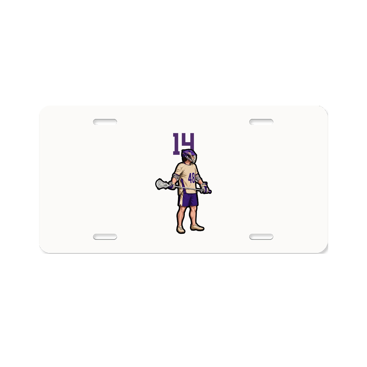License Plate — Number Top in Classic
