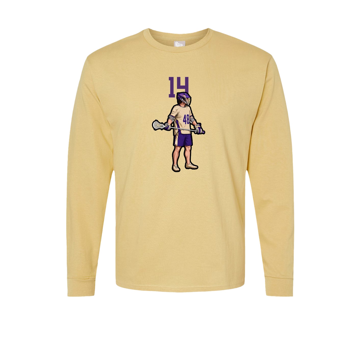 Long Sleeve Tee — Number Top in Vegas Gold