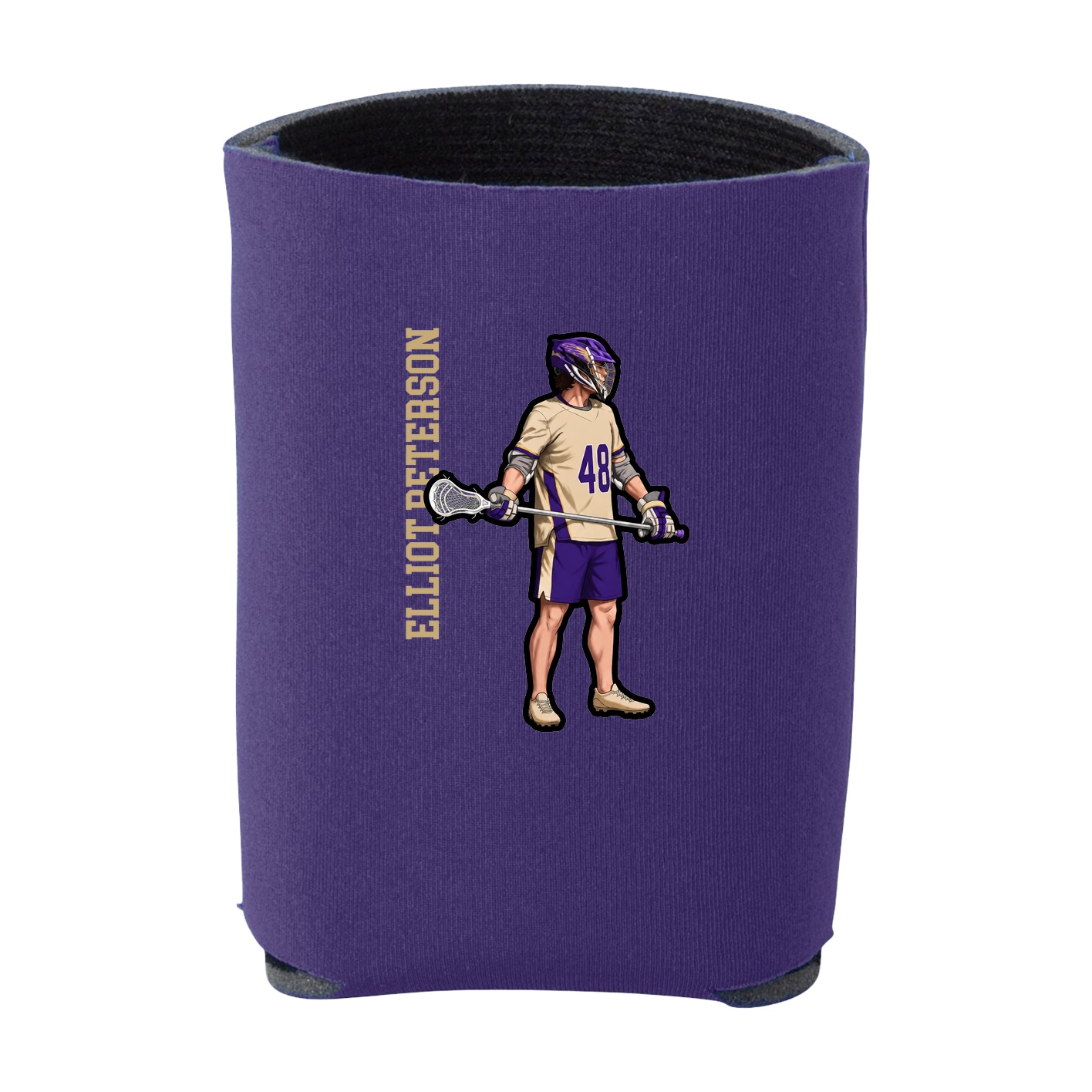 Can Holder — Name Vertical in Purple