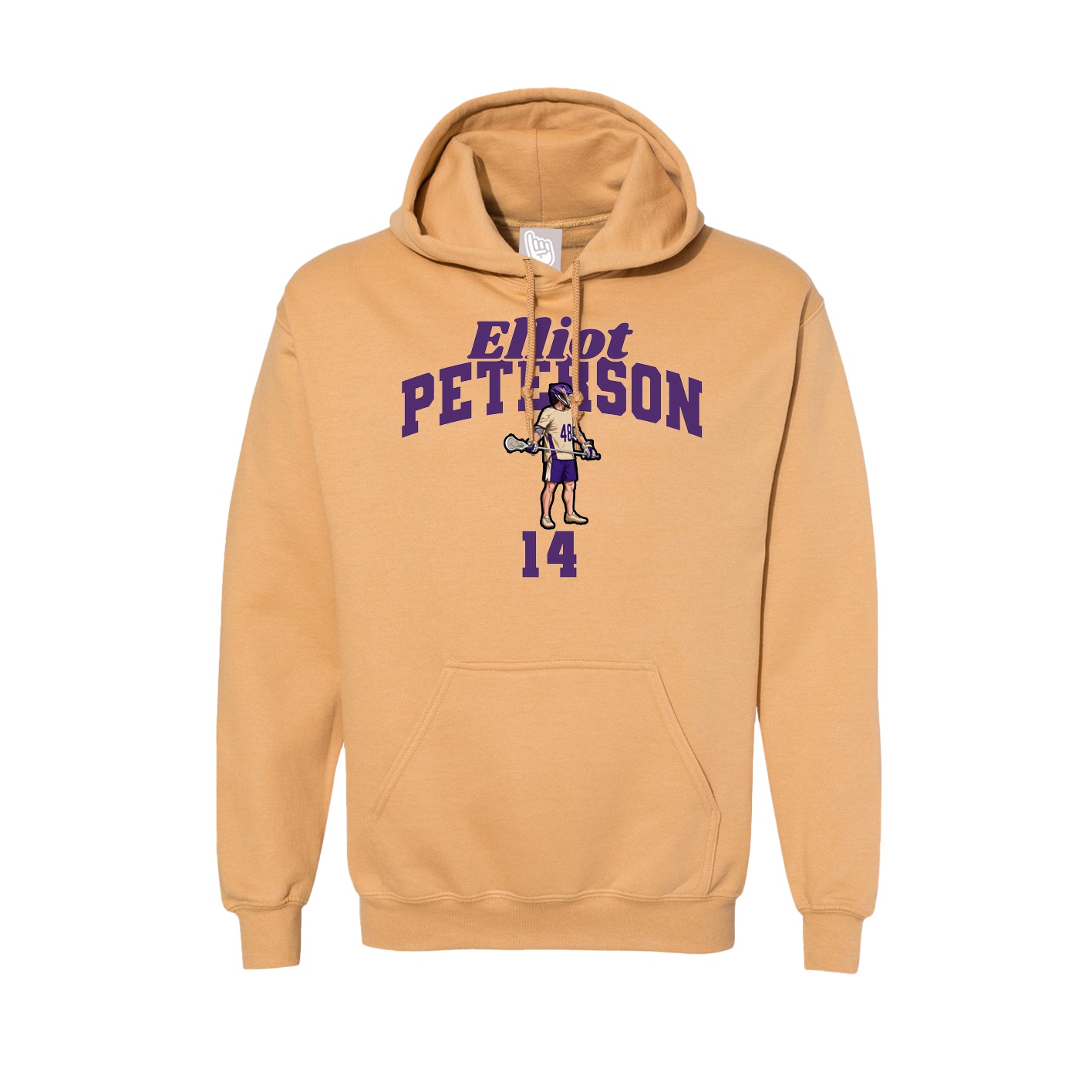 Hoodie — Signature Arch in Vegas Gold