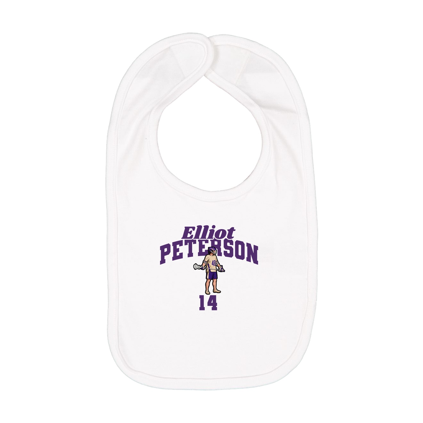 Infant Bib — Signature Arch in White