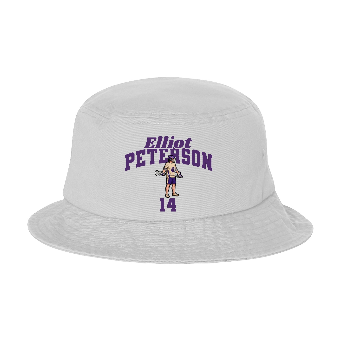 Bucket Cap — Signature Arch in White