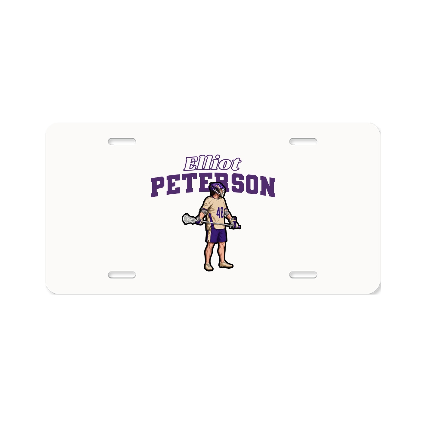 License Plate — Name Arch in Classic