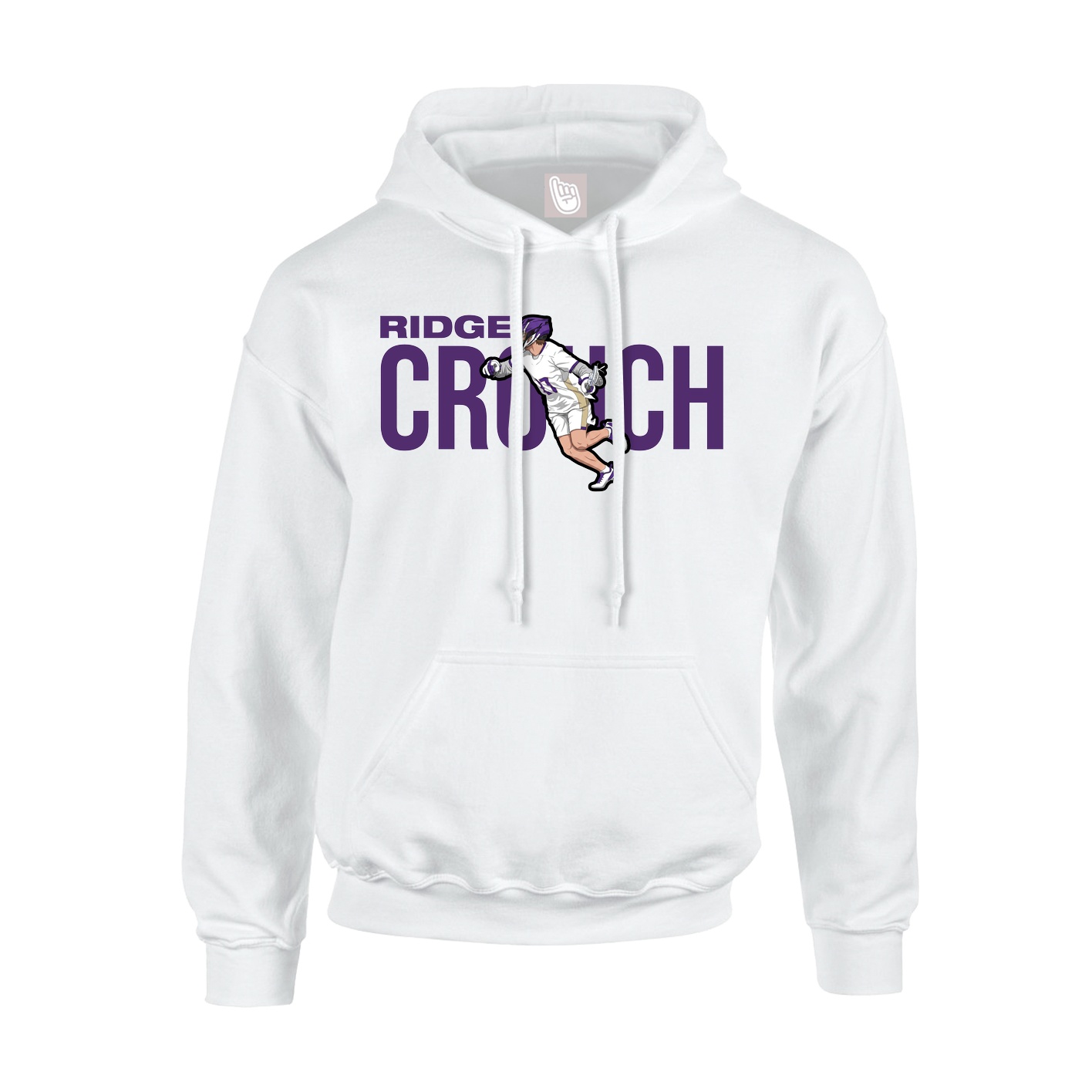 Youth Hoodie — Player Name in White