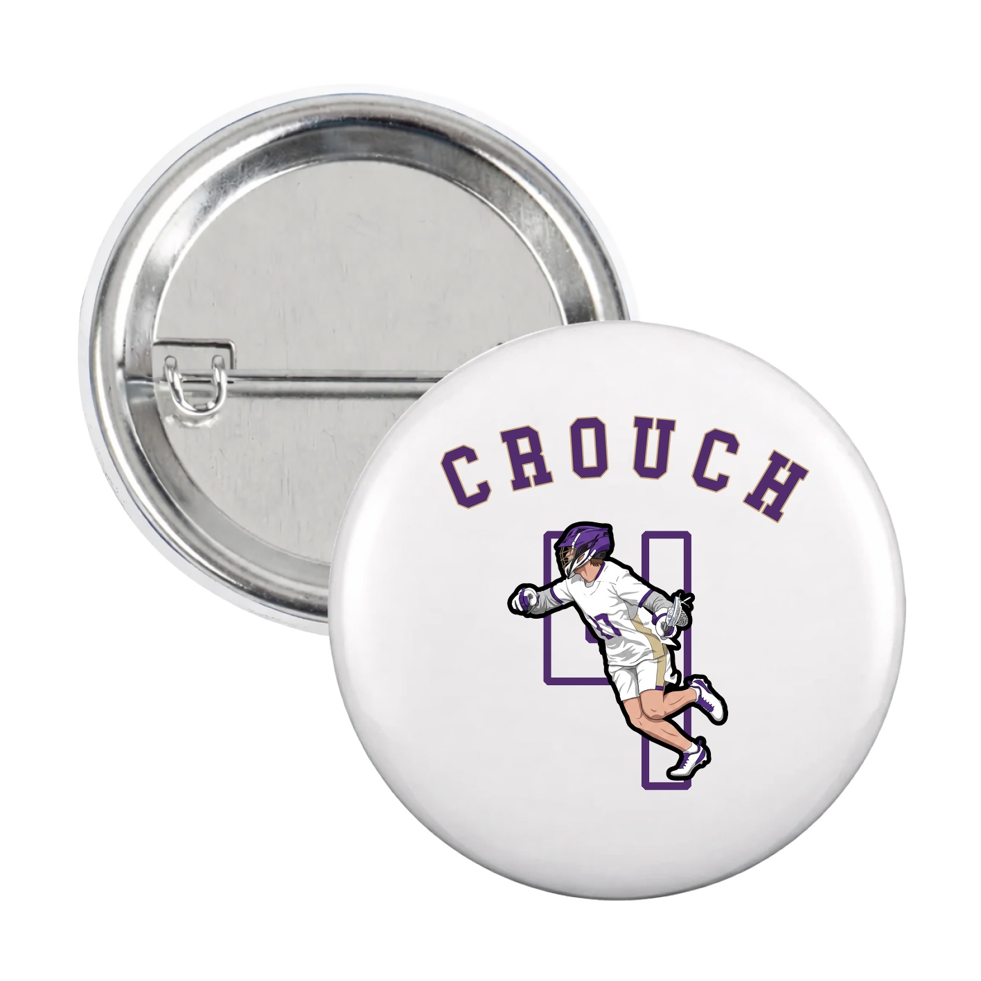 Game Day Button — Shirsey Arch in White