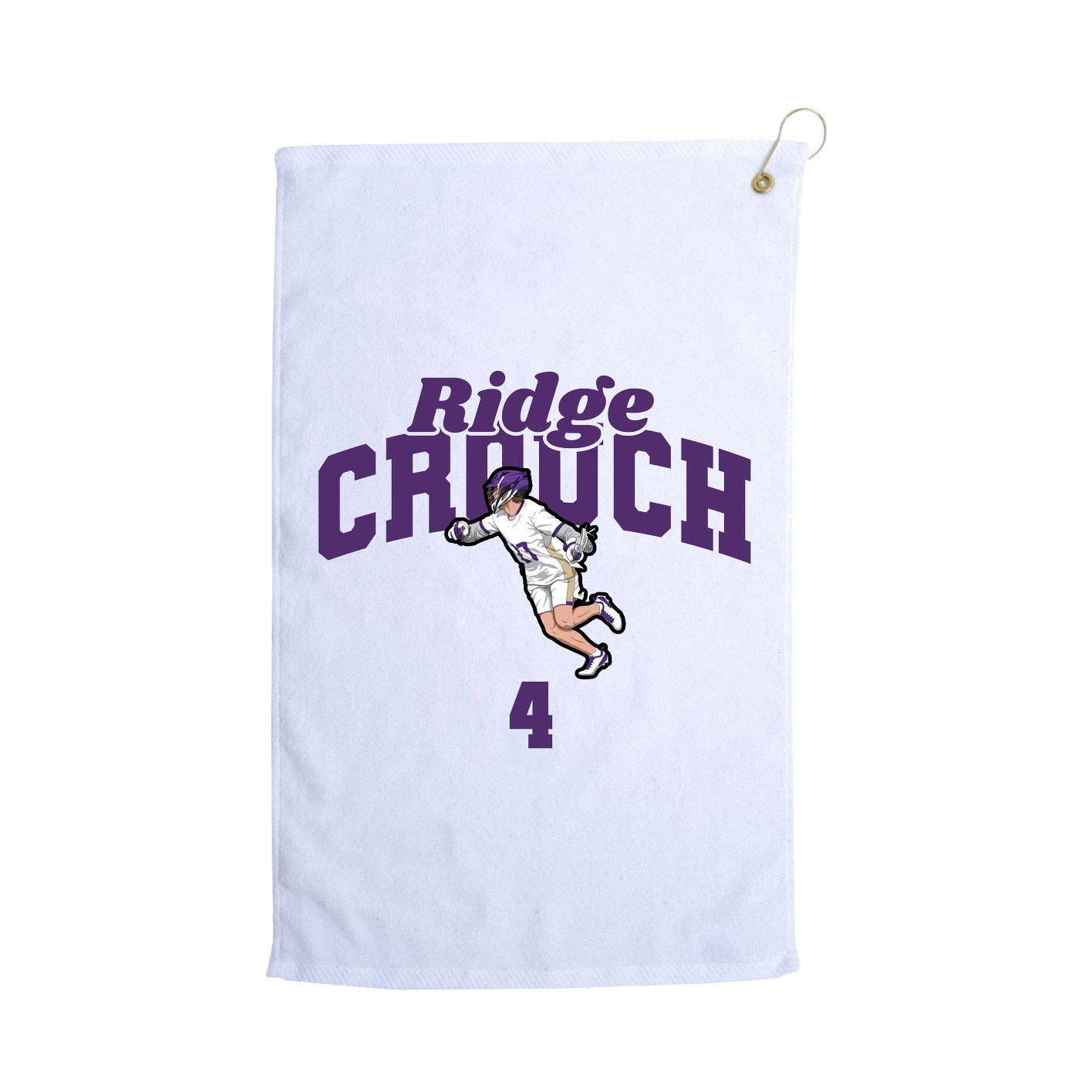Golf Towel — Signature Arch in White