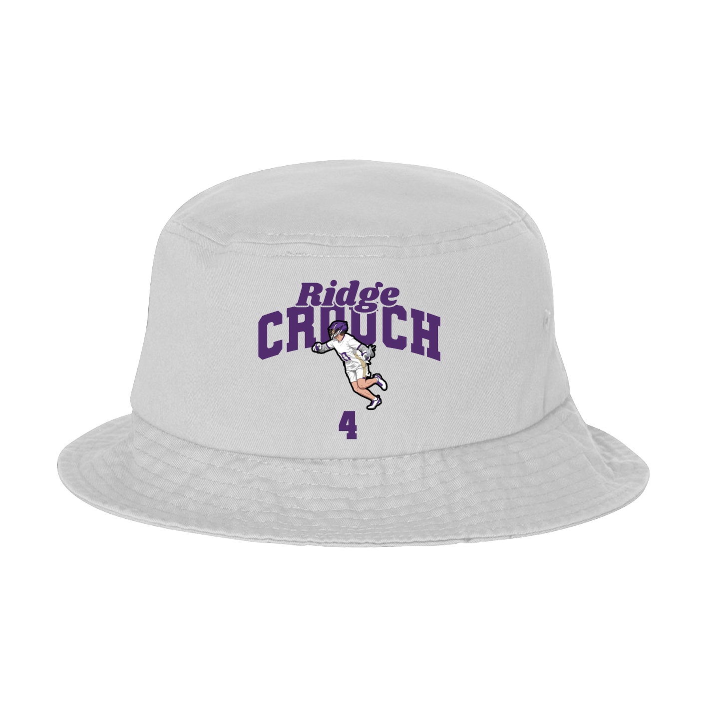Bucket Cap — Signature Arch in White