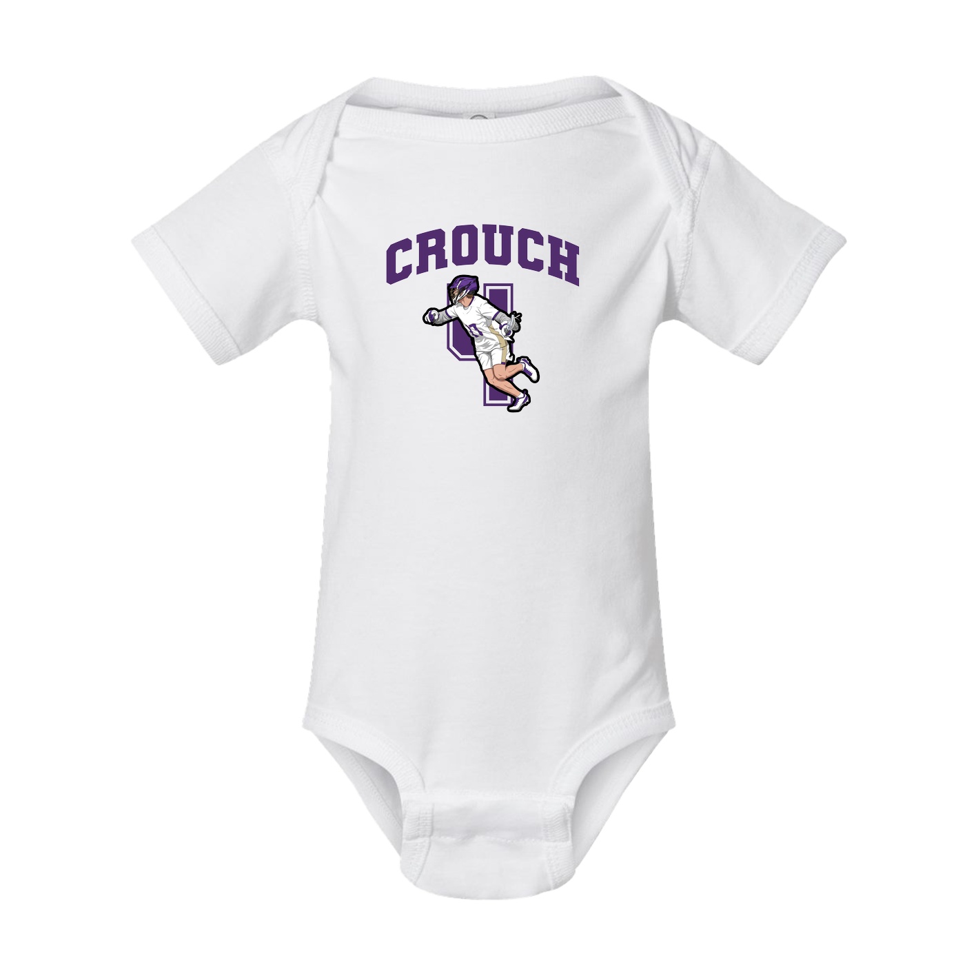 Baby Onesie — Number in White
