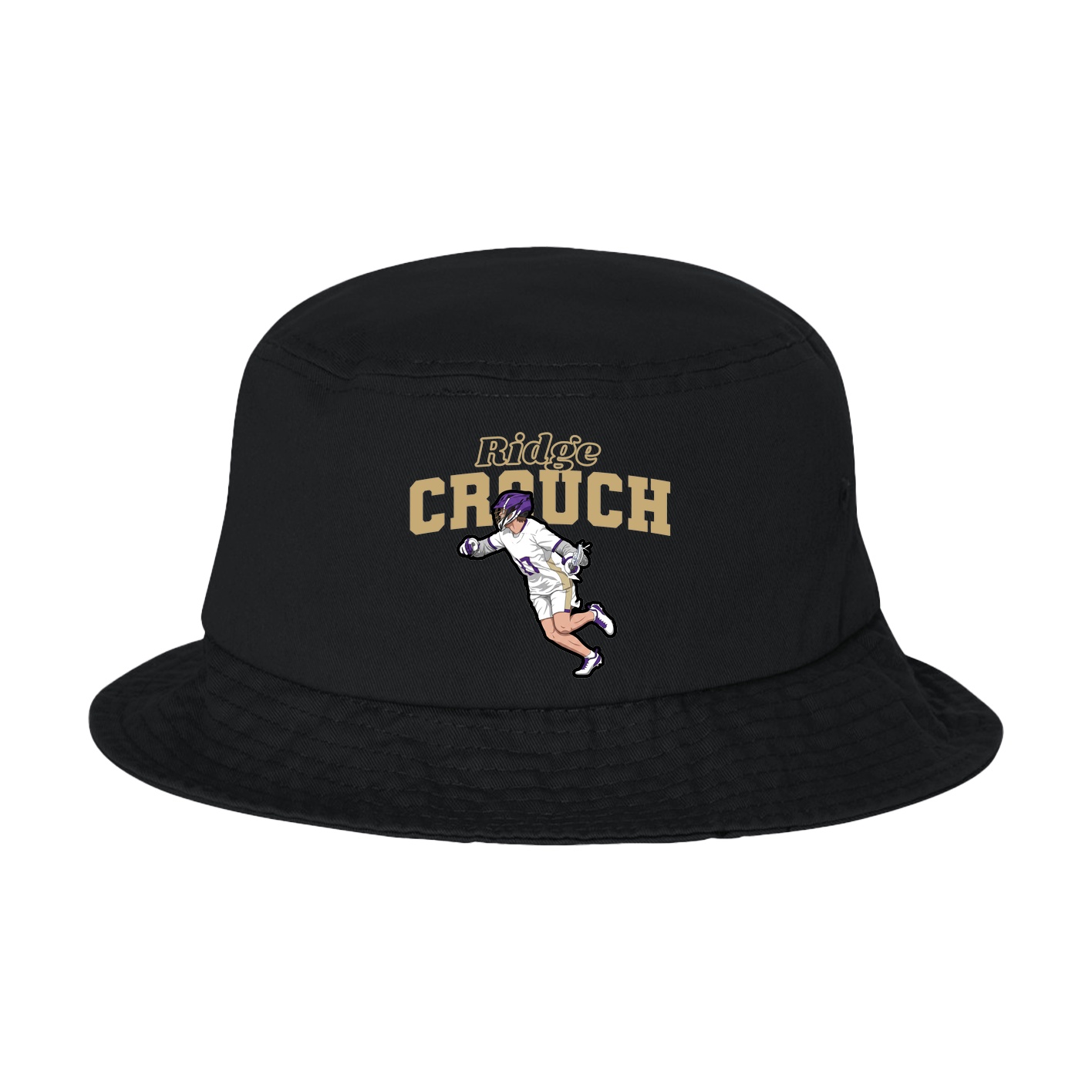 Bucket Cap — Name Arch in Black