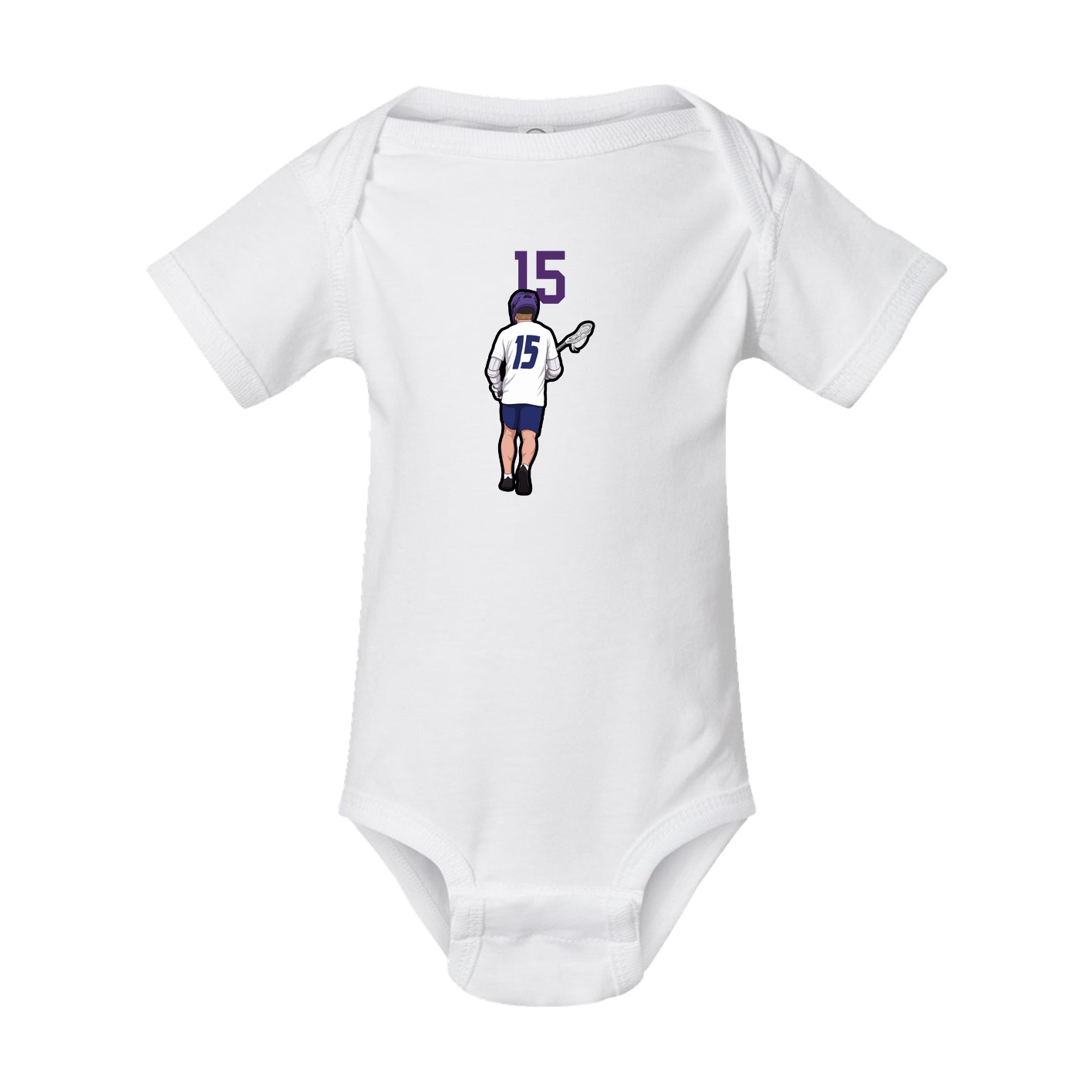 Baby Onesie — Number Top in White