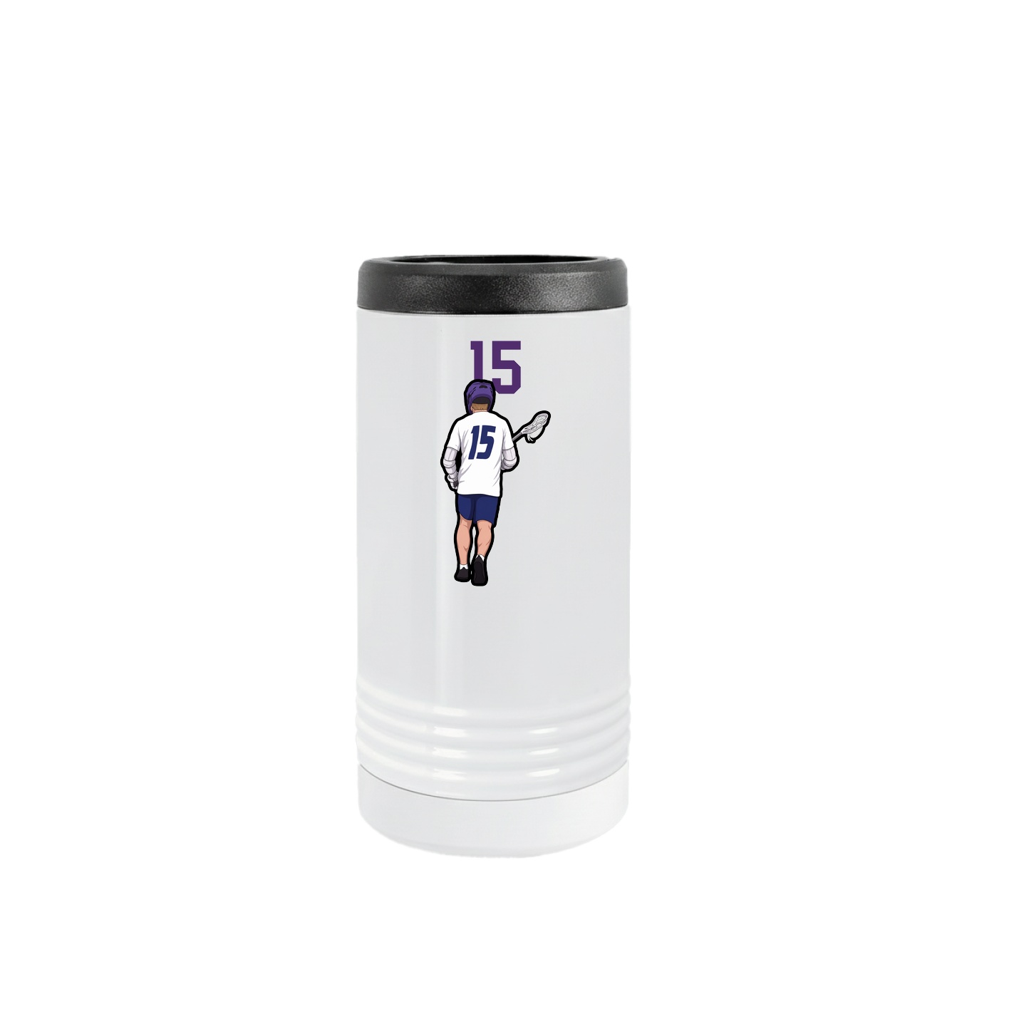 Slim Beverage Holder — Number Top in White