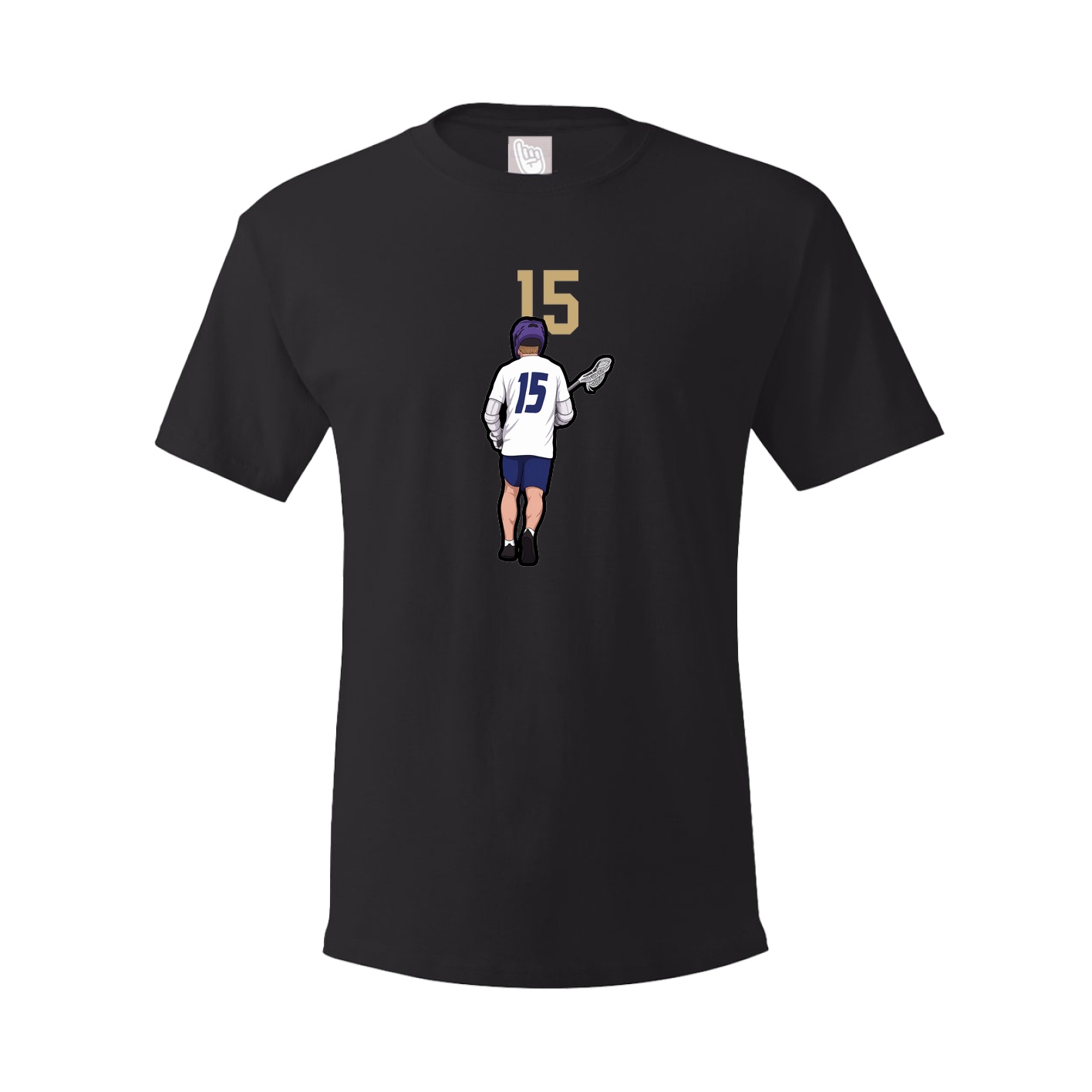 Youth Tee — Number Top in Black