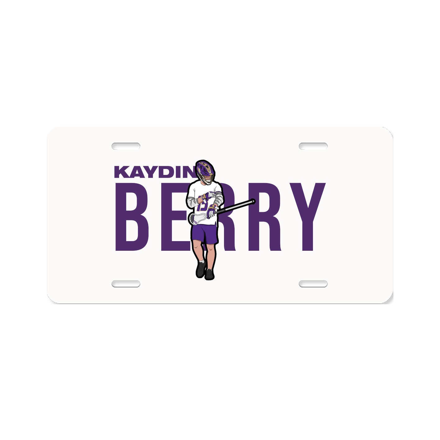 License Plate — Player Name in Classic