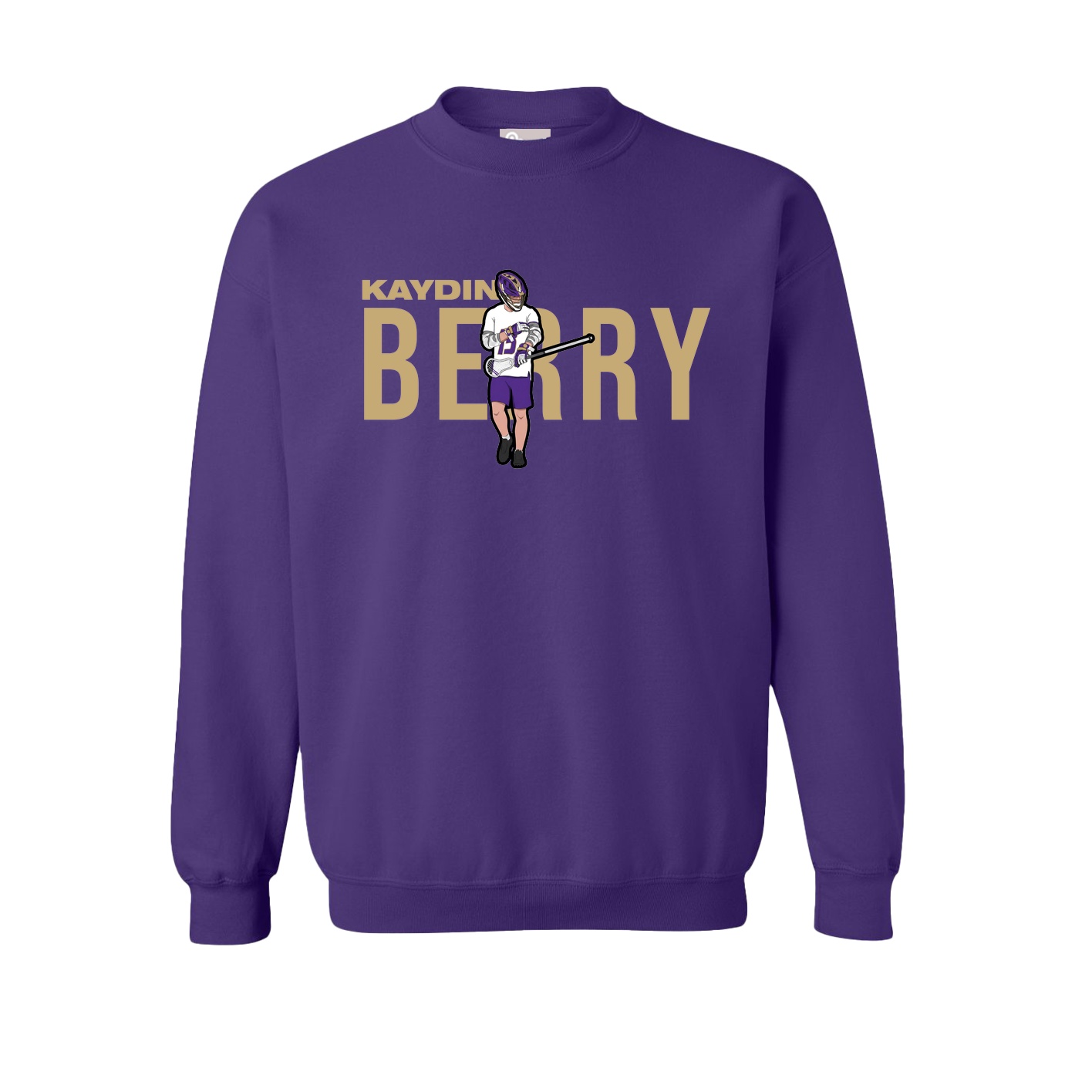 Fleece Crew — Player Name in Purple