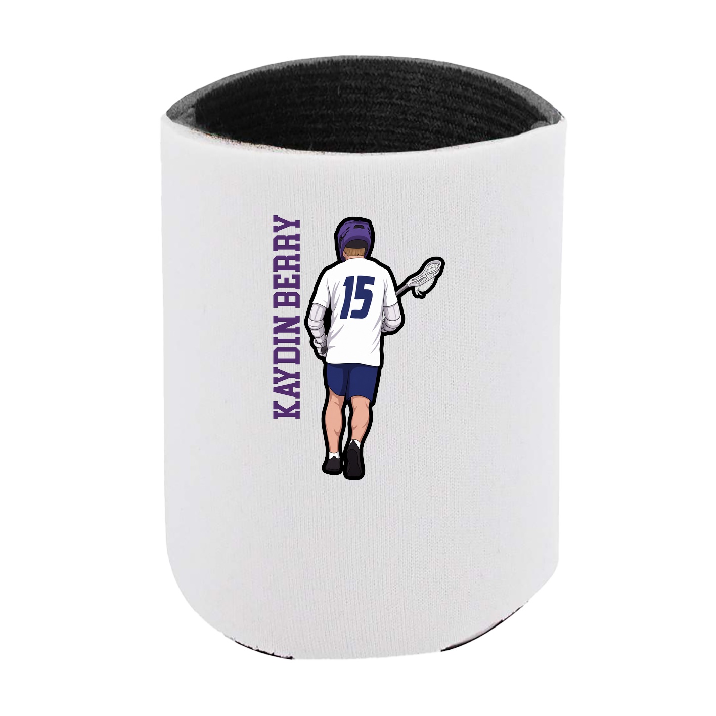 Can Holder — Name Vertical in White