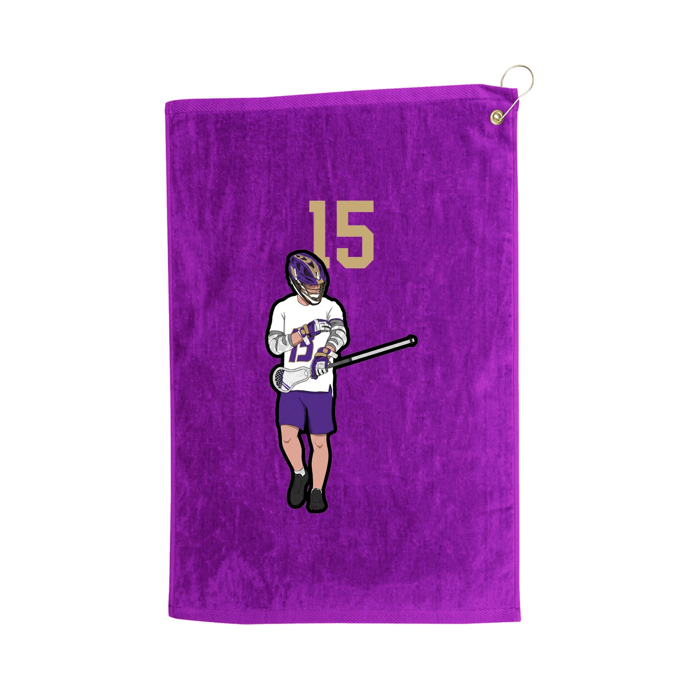 Golf Towel — Number Top in Purple