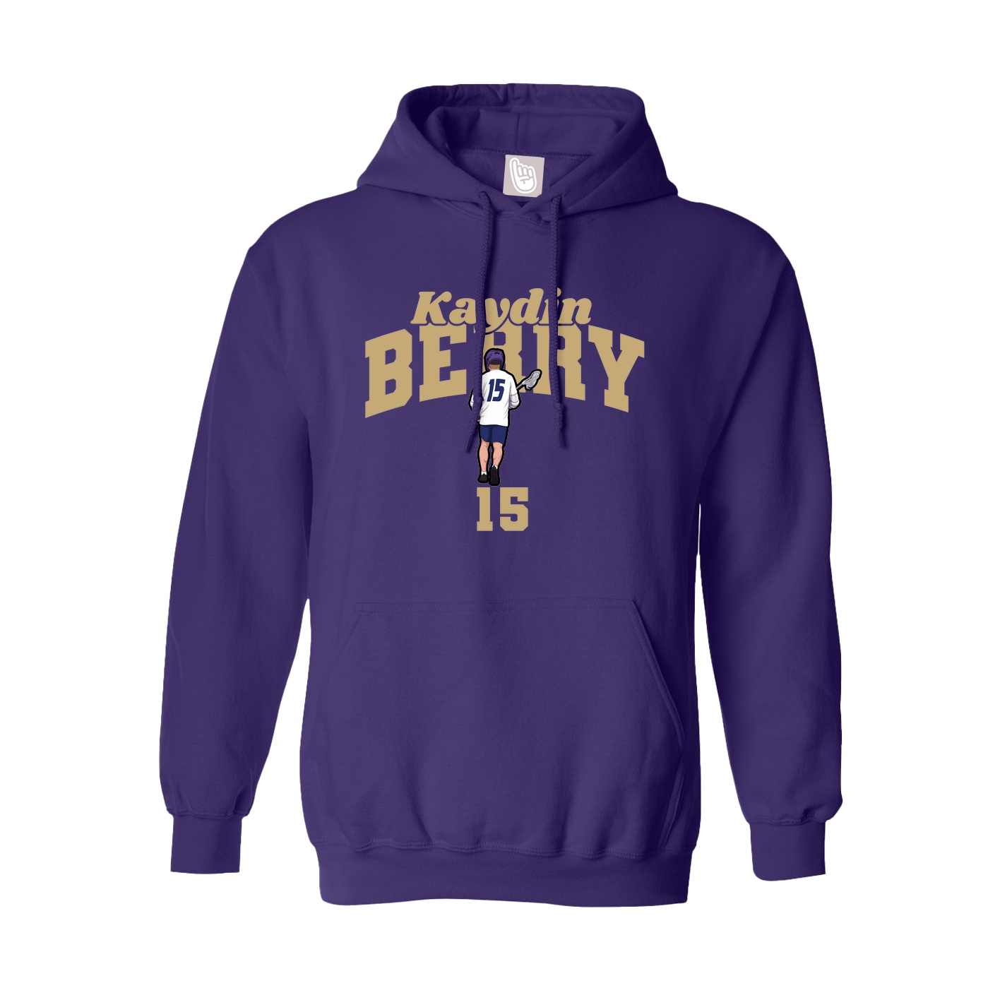 Youth Hoodie — Signature Arch in Purple