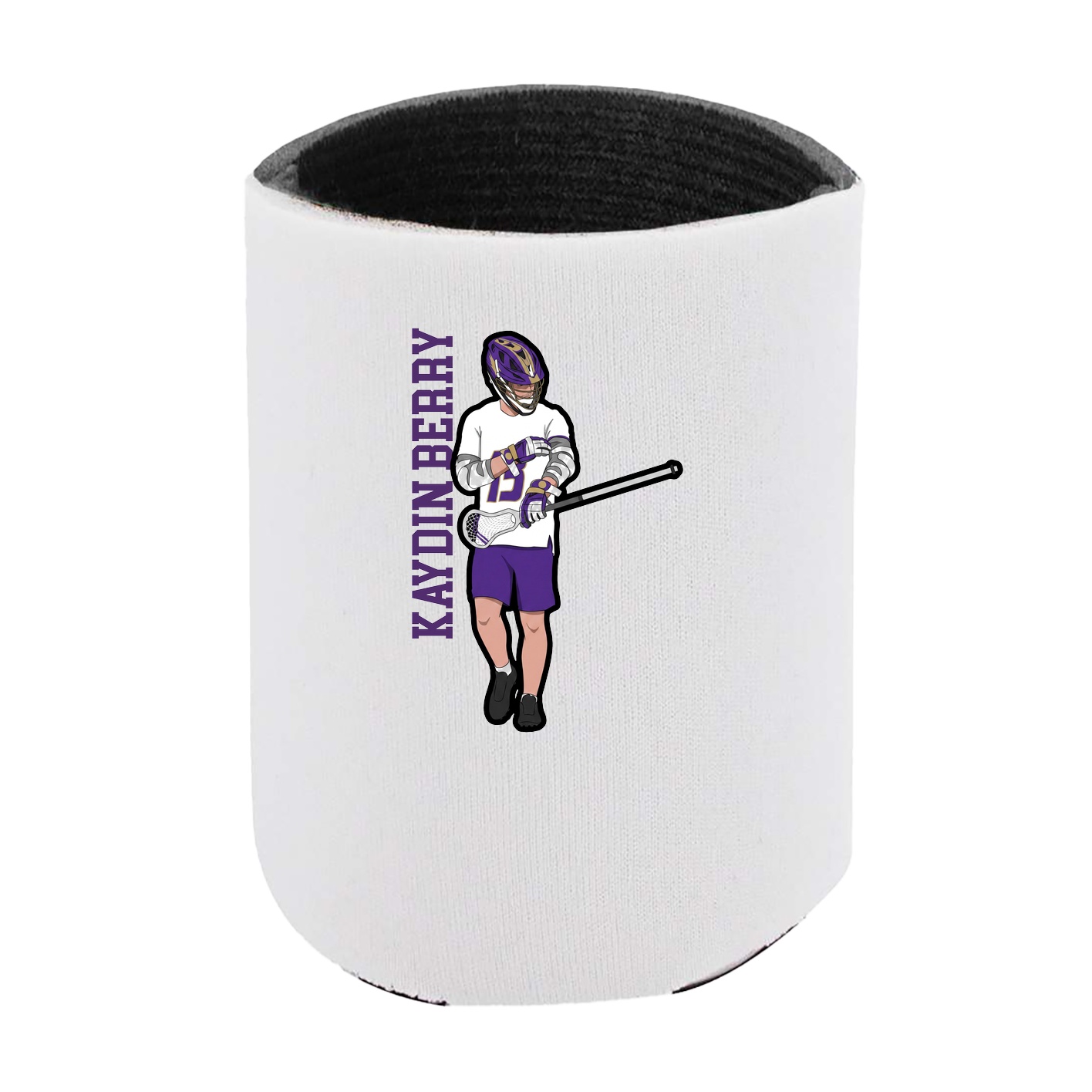 Can Holder — Name Vertical in White