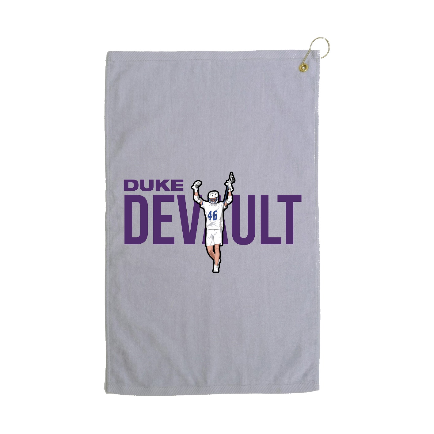 Golf Towel — Player Name in Grey