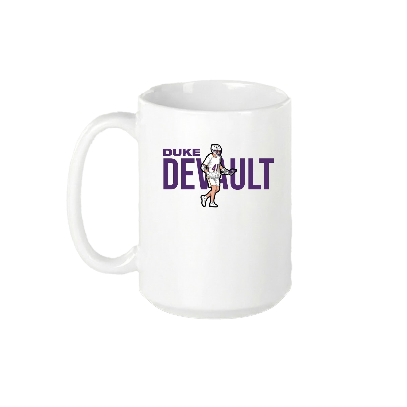 15oz Coffee Mug — Player Name in White