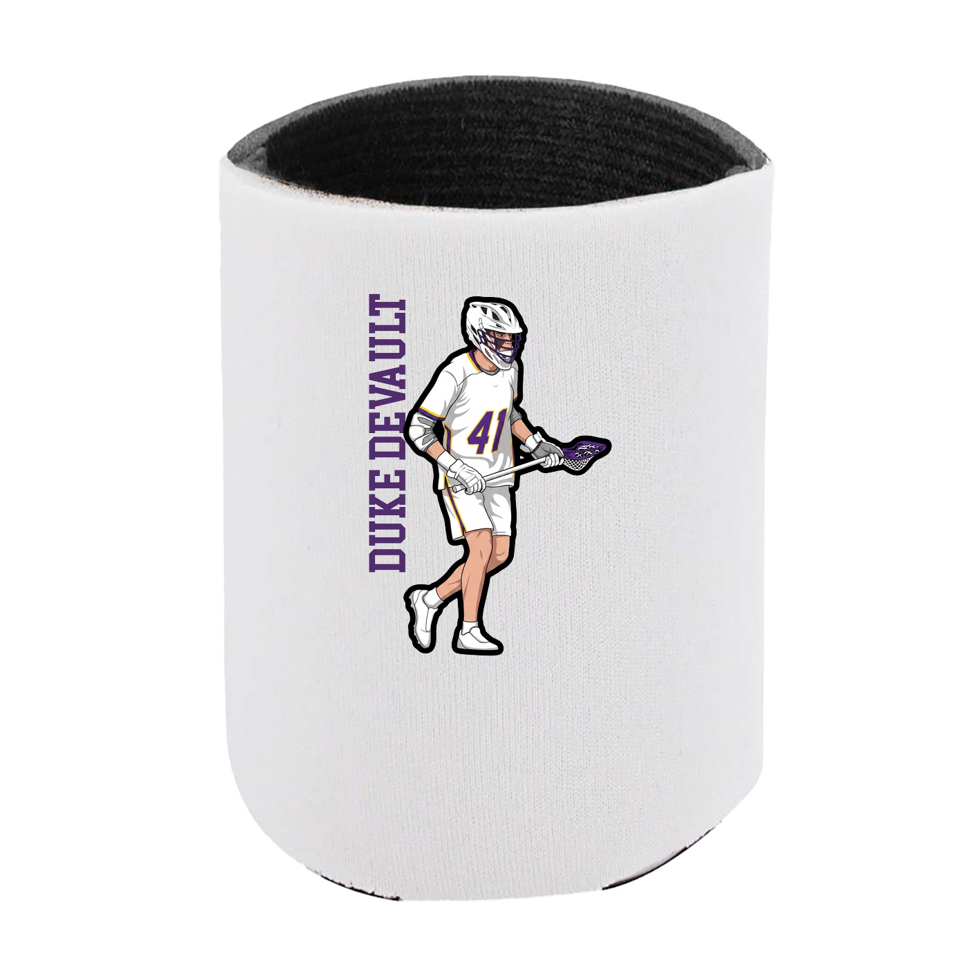 Can Holder — Name Vertical in White