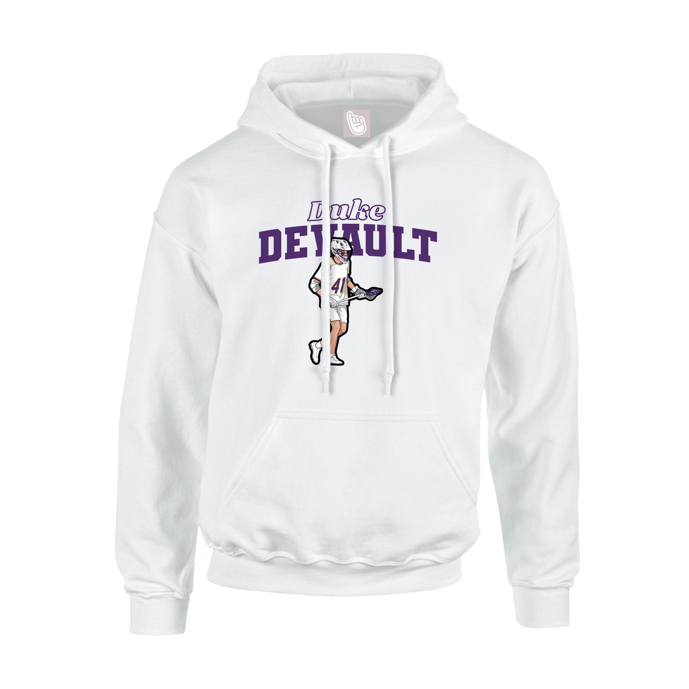Hoodie — Name Arch in White