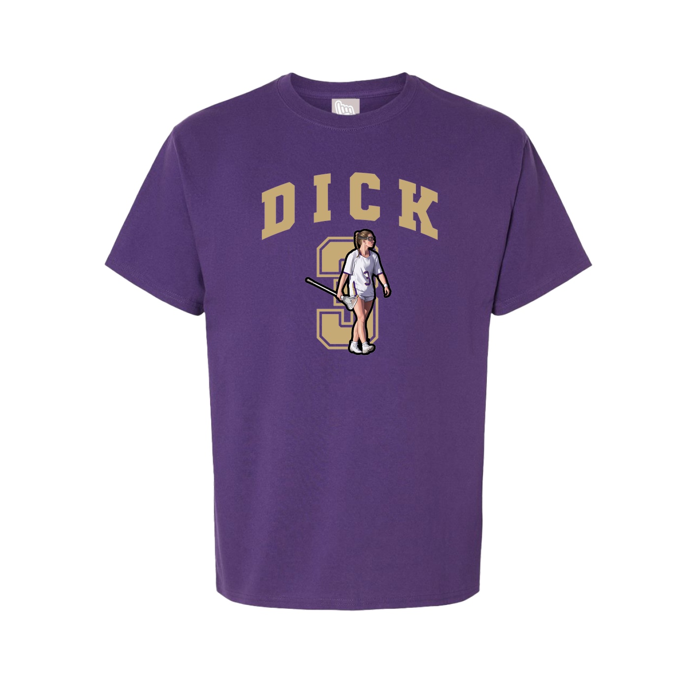Youth Tee — Number in Purple