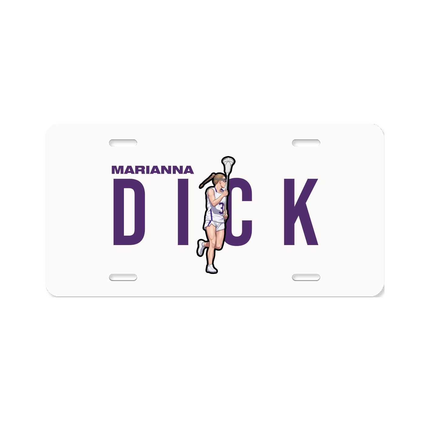 License Plate — Player Name in Classic