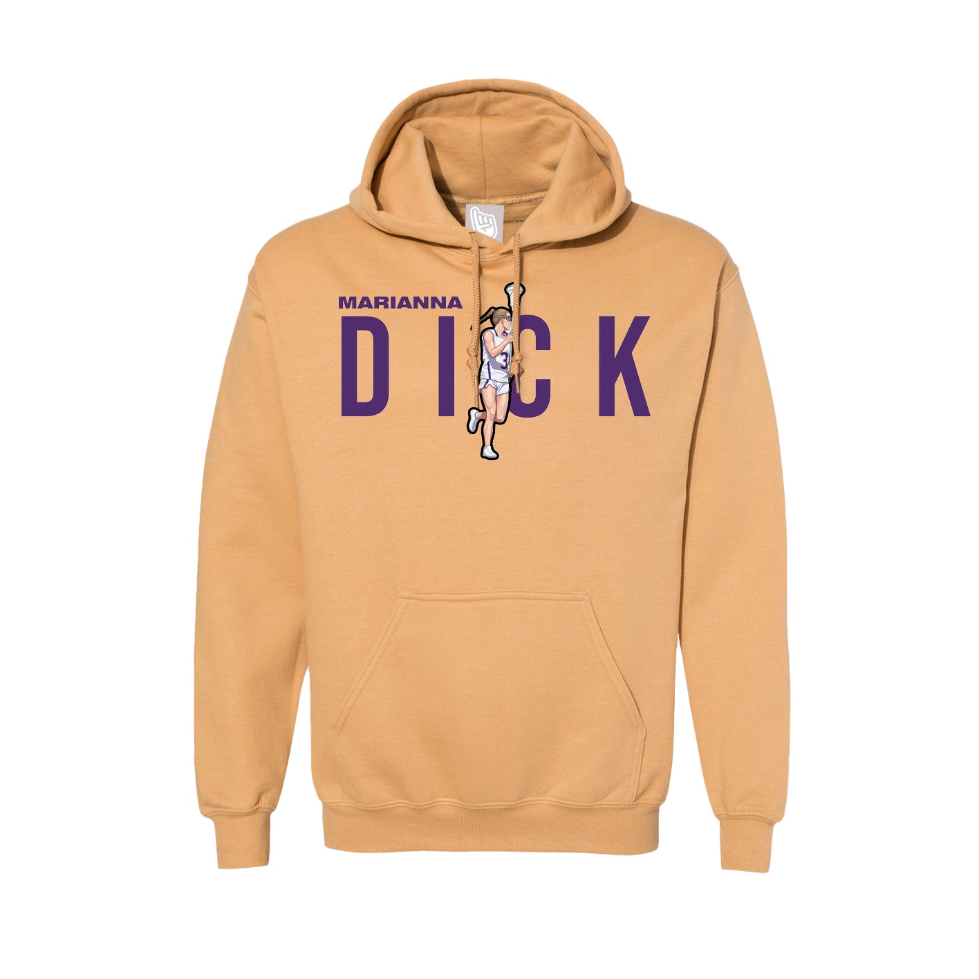 Hoodie — Player Name in Vegas Gold