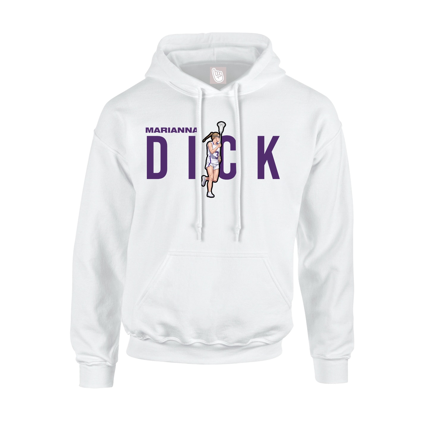 Youth Hoodie — Player Name in White