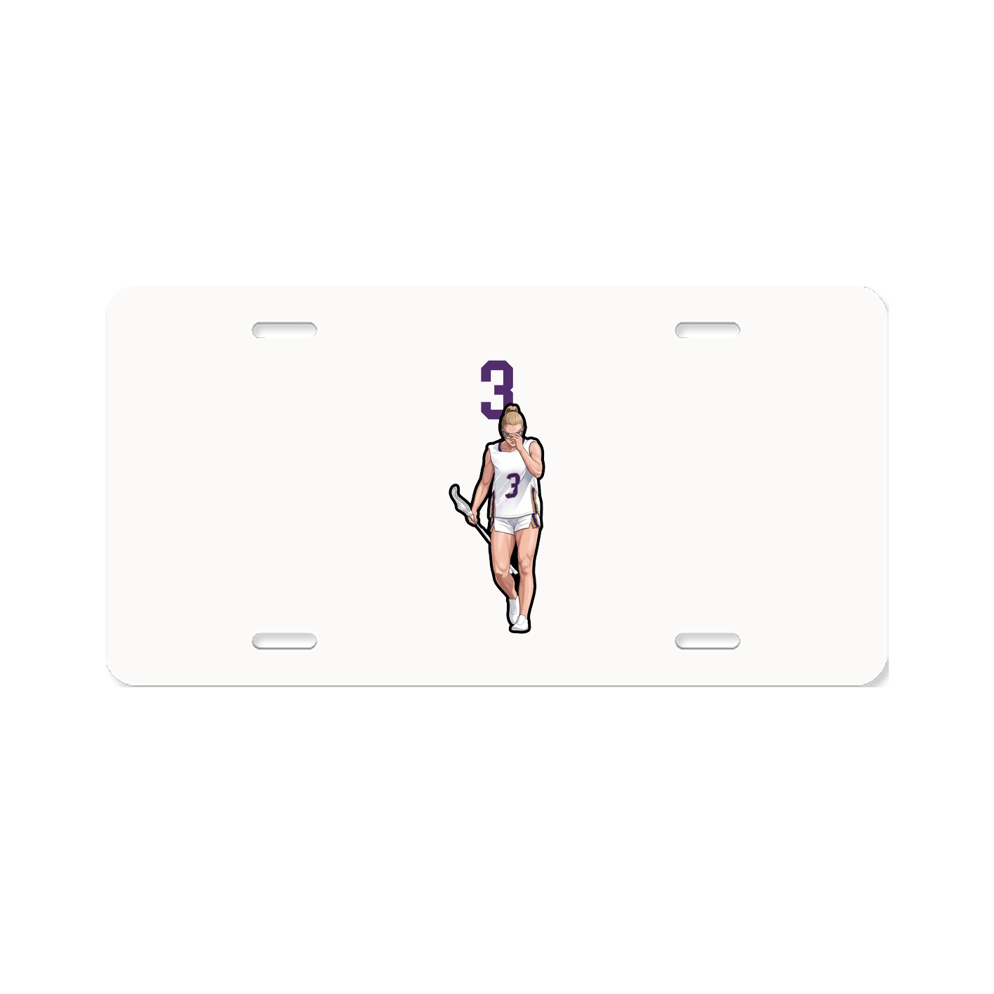License Plate — Number Top in Classic