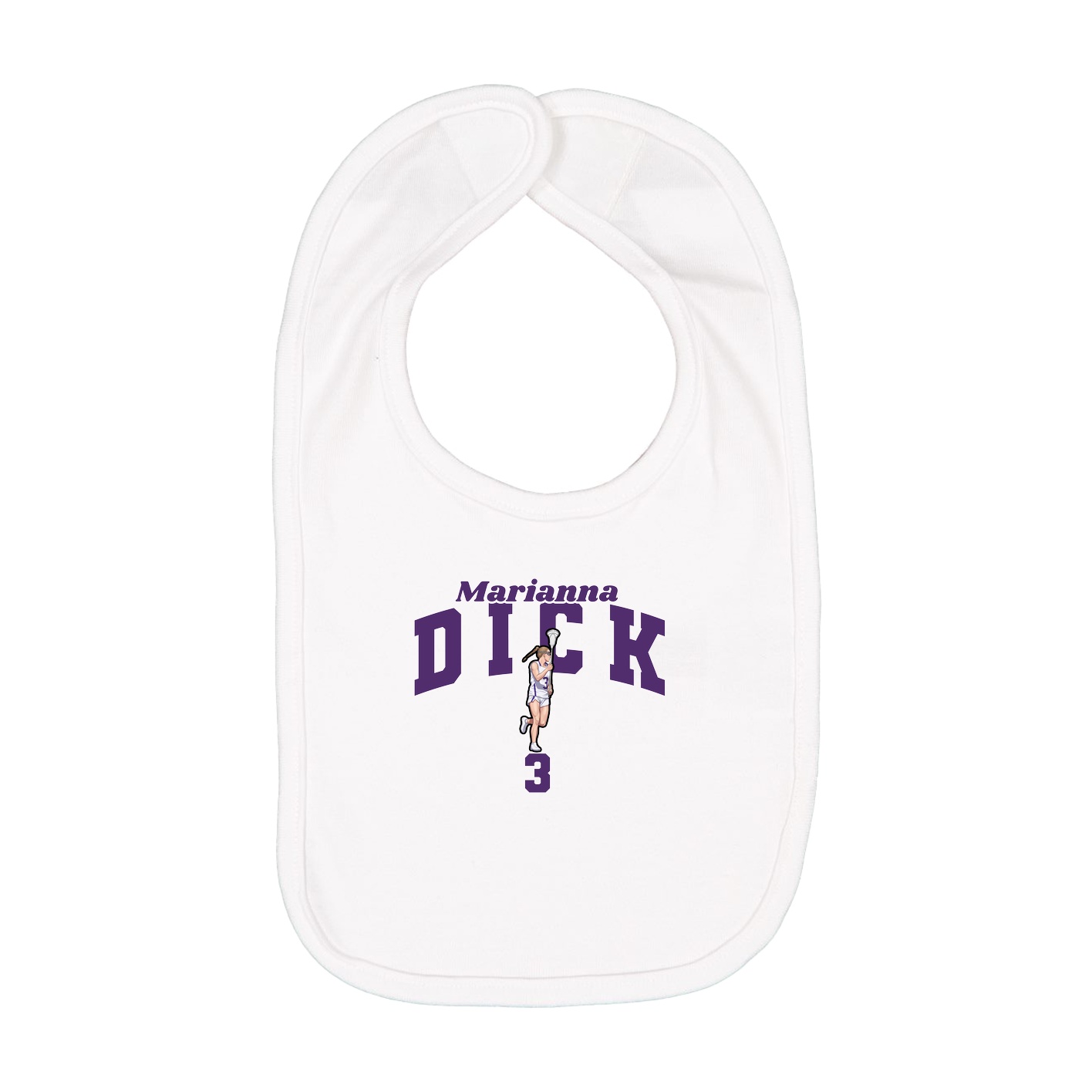 Infant Bib — Signature Arch in White
