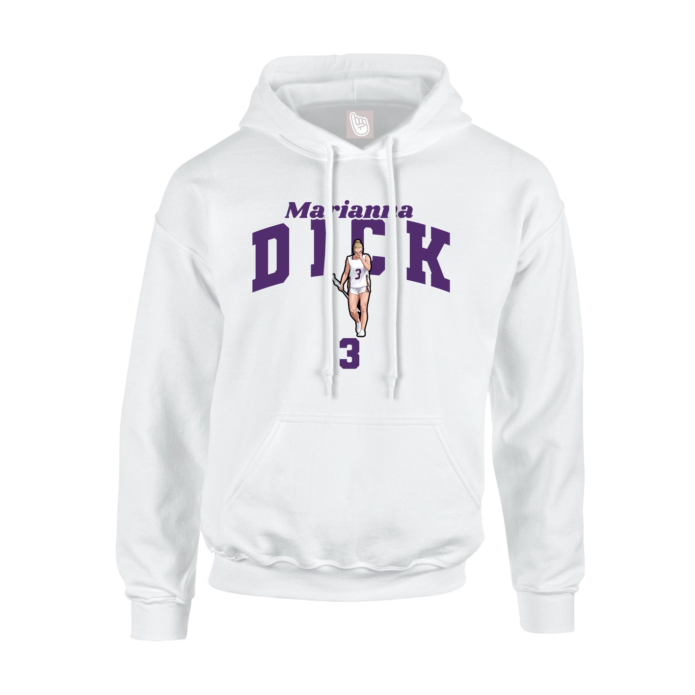 Hoodie — Signature Arch in White