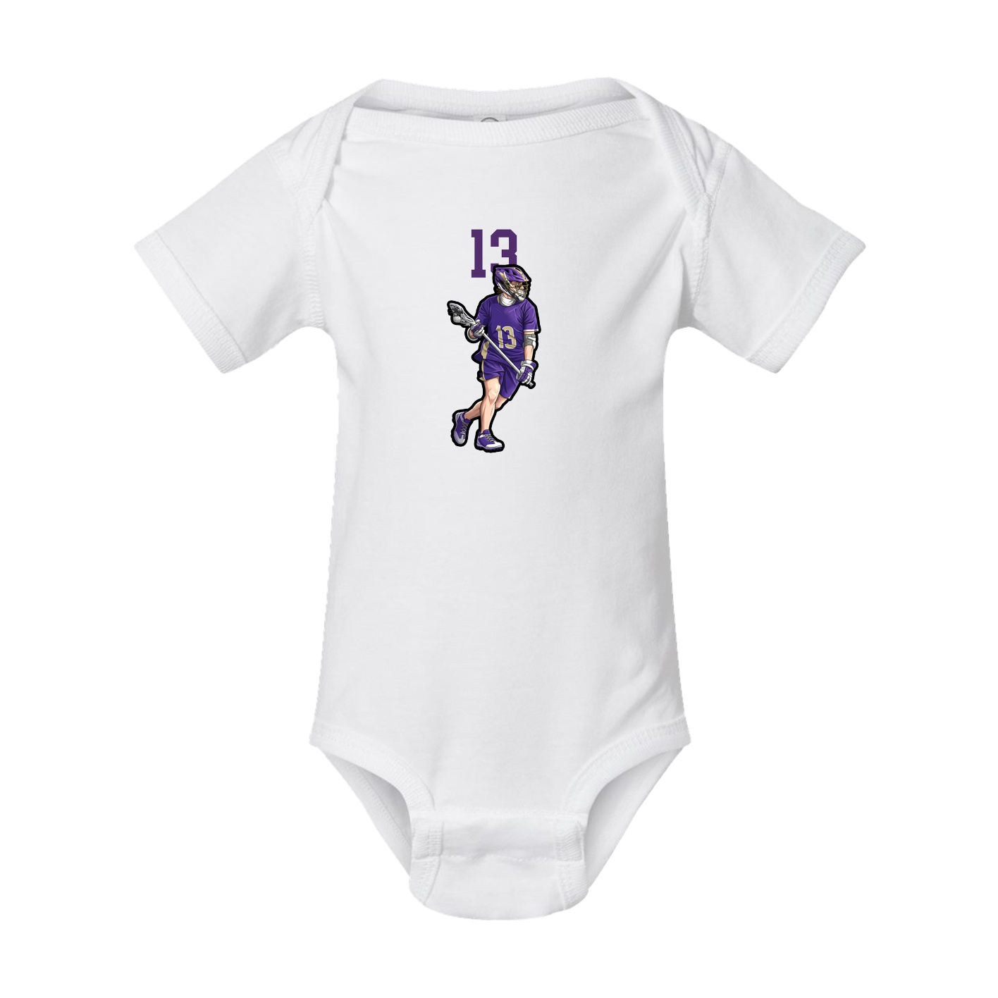 Baby Onesie — Number Top in White
