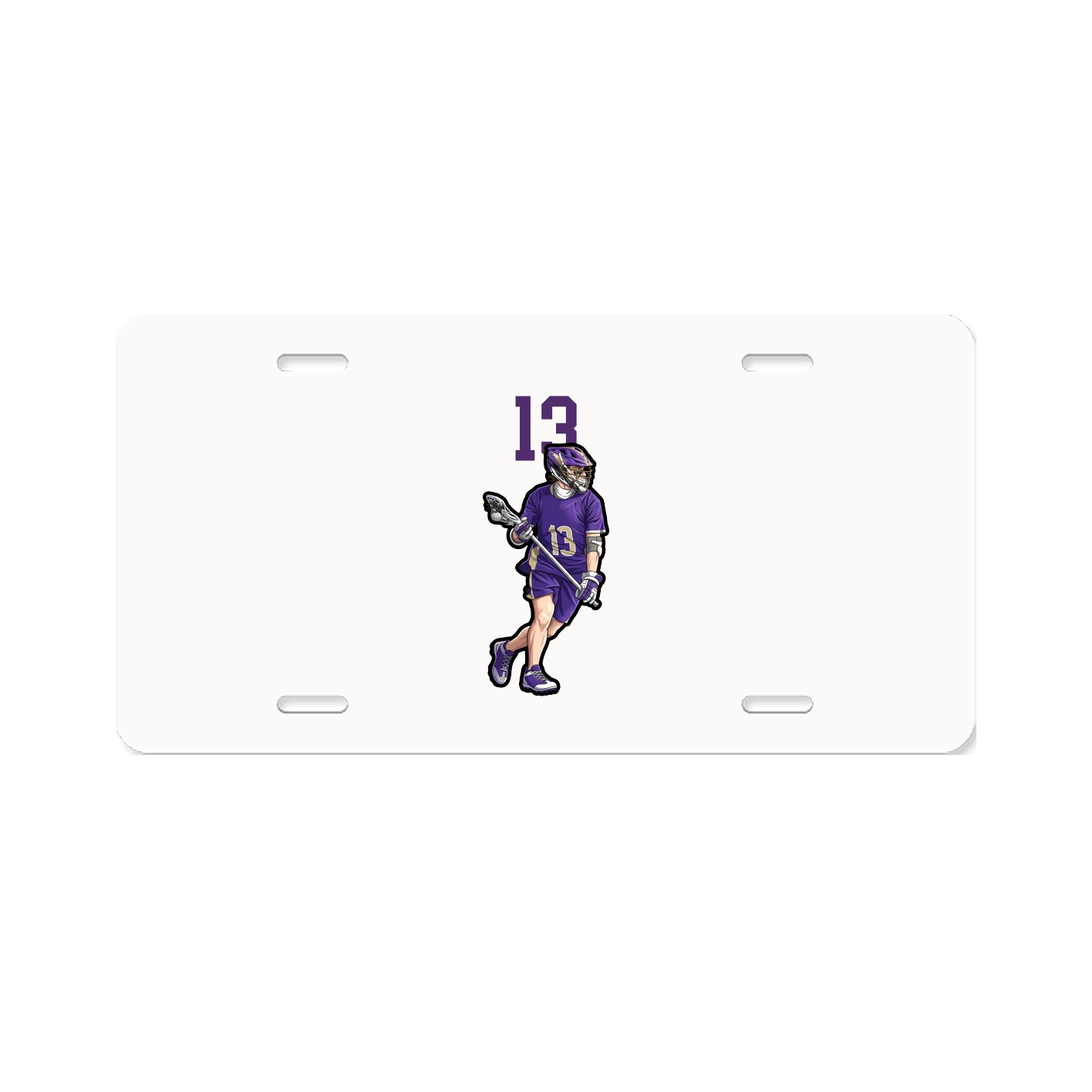 License Plate — Number Top in Classic