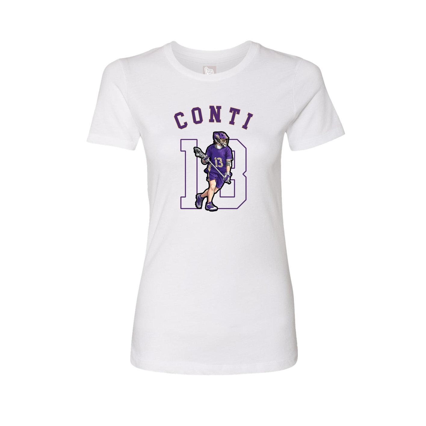 Fitted Women's Tee — Shirsey Arch in White