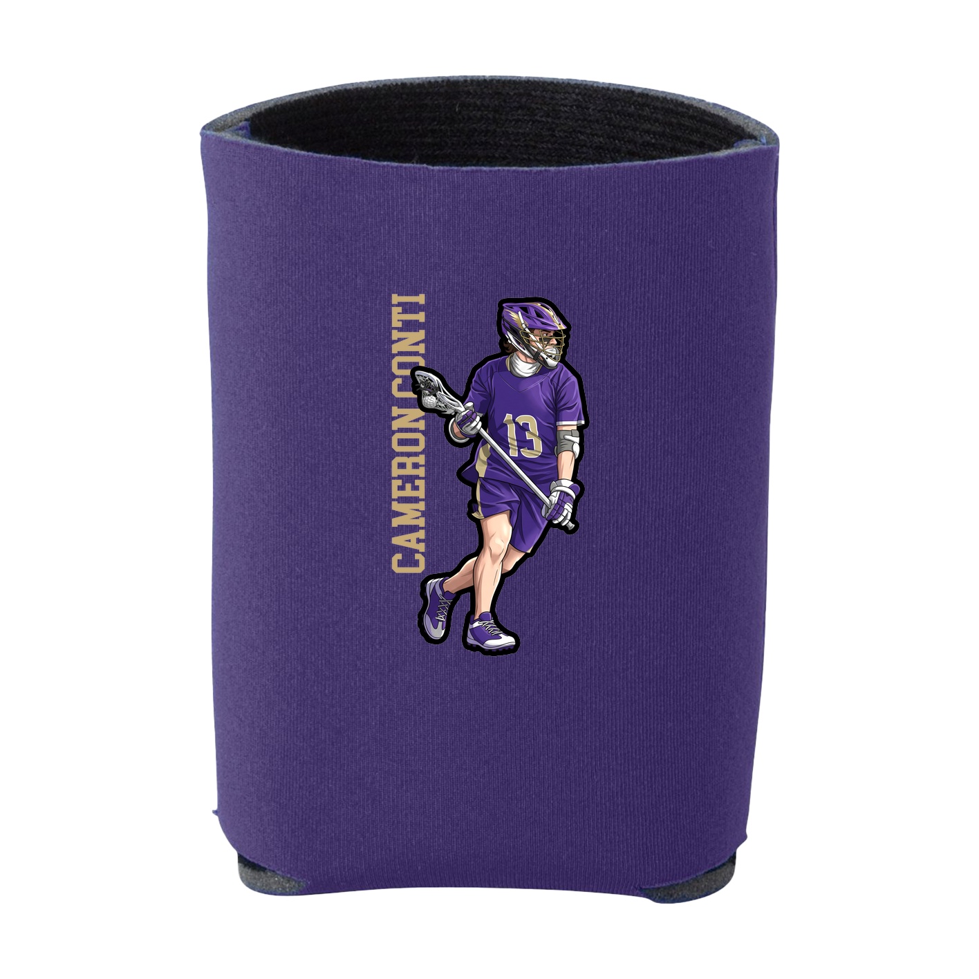 Can Holder — Name Vertical in Purple